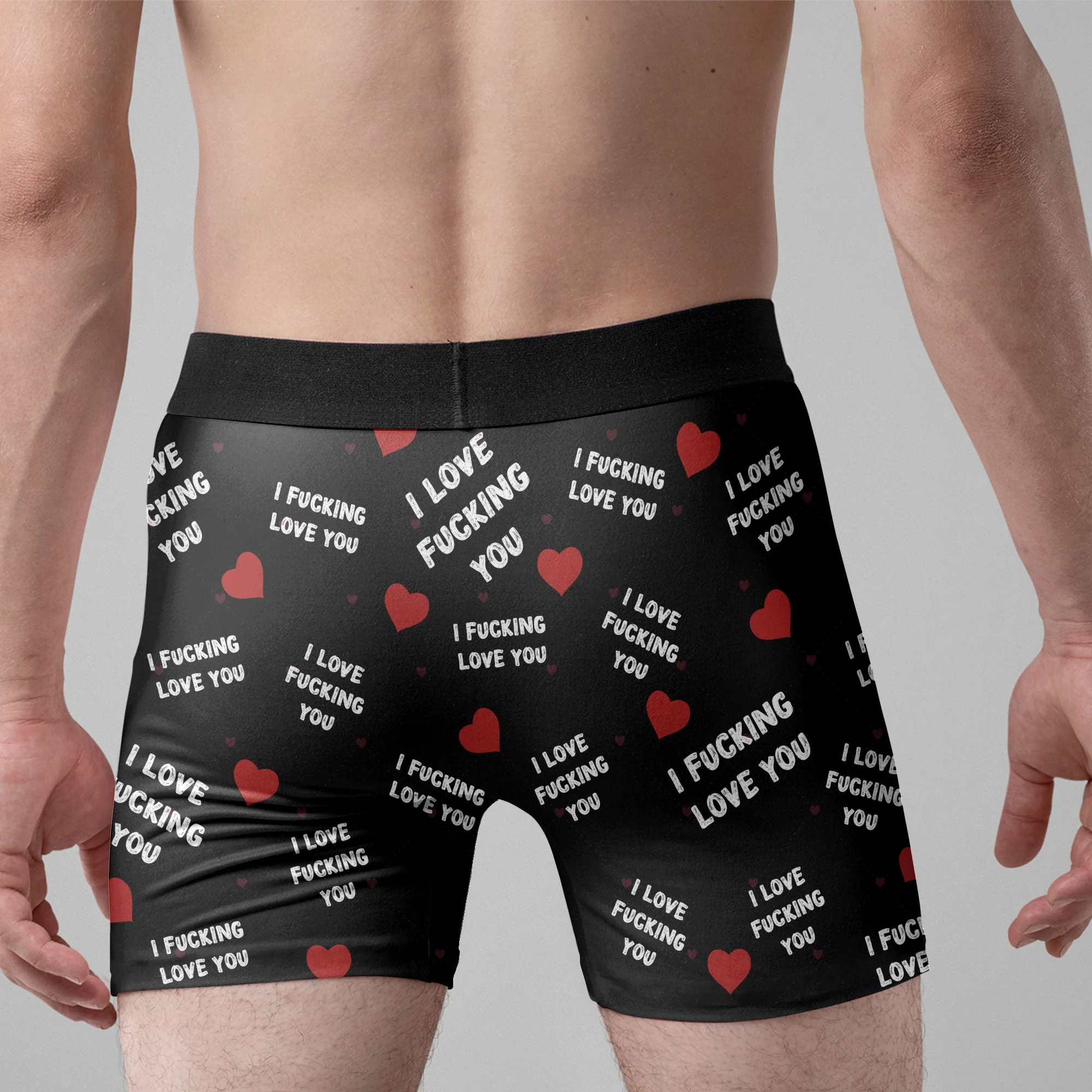 I Love You I Love ... You - Personalized Photo Men's Boxer Briefs -Birthday Gifts For Men, Husband, Him, Boyfriend - Image 4