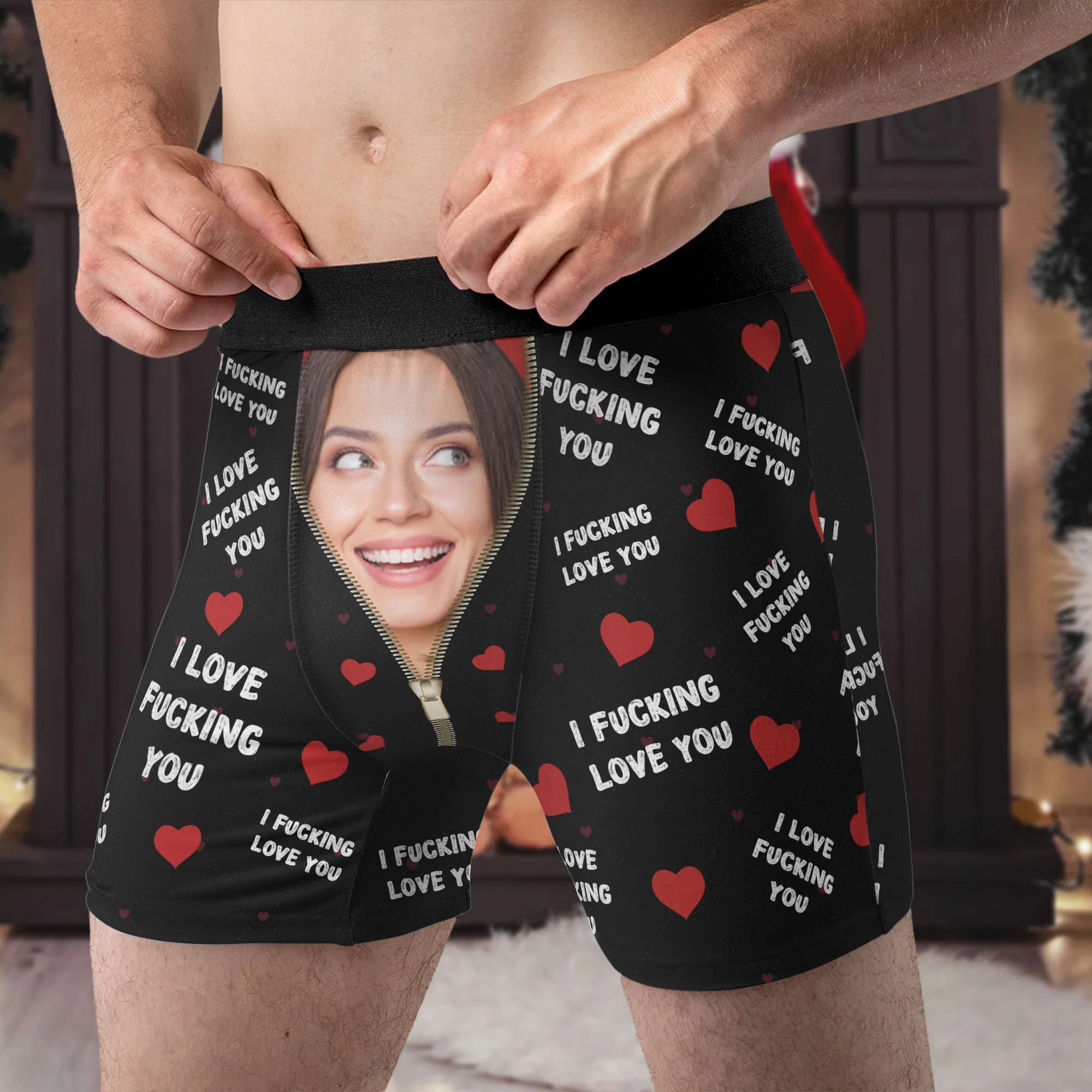 I Love You I Love ... You - Personalized Photo Men's Boxer Briefs -Birthday Gifts For Men, Husband, Him, Boyfriend - Image 5