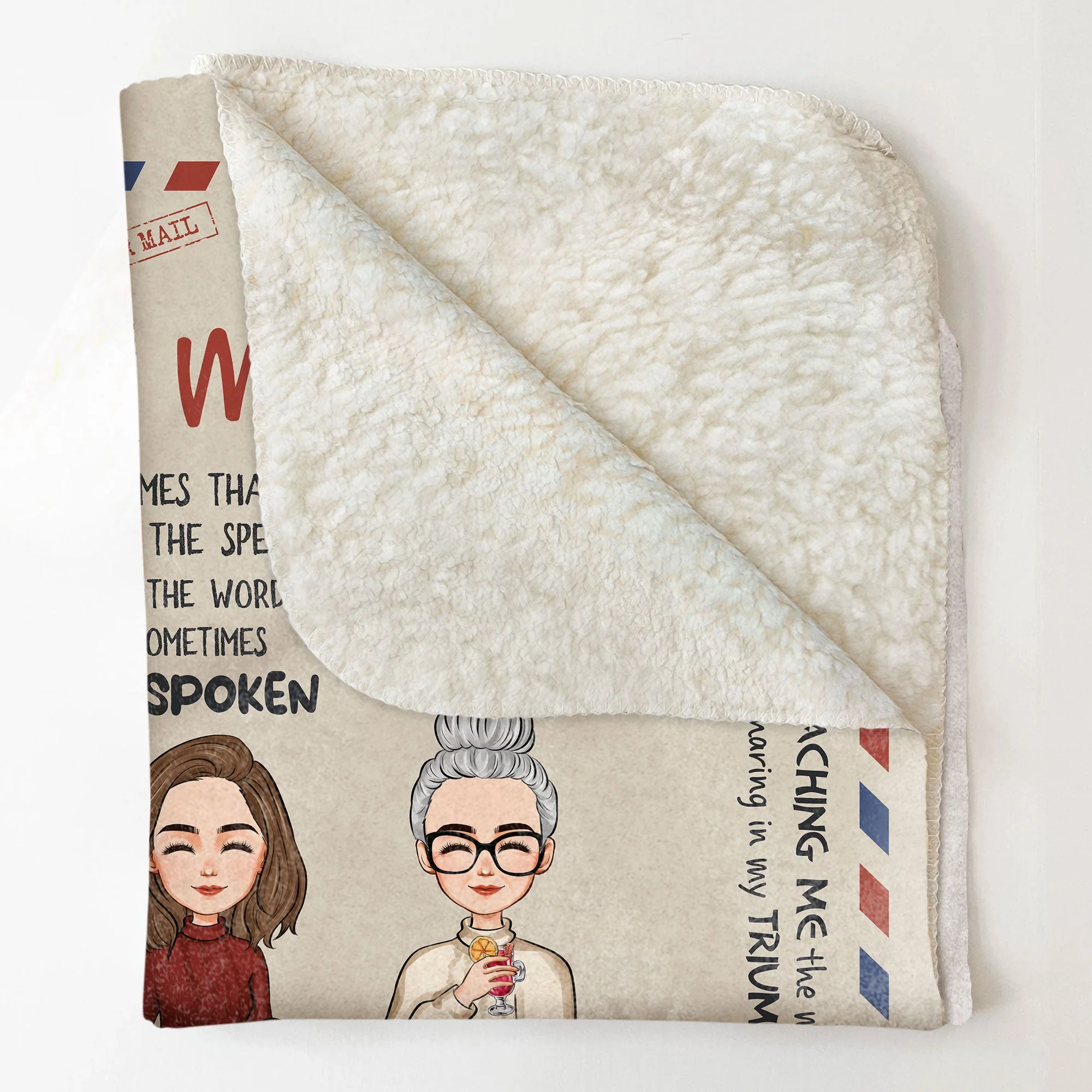 I Love You, Mom - Personalized Blanket - Image 4
