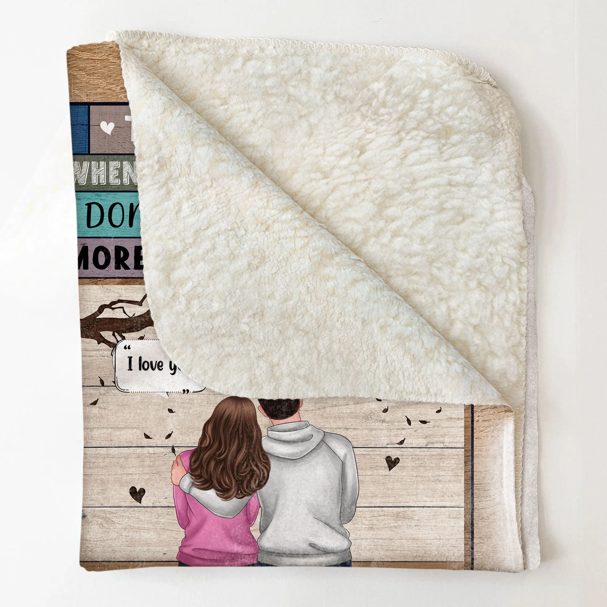 I Love You More - Personalized Blanket - Anniversary, Loving Gift For Lover, Couple, Husband, Wife, Boyfriend, Girlfriend - Image 4