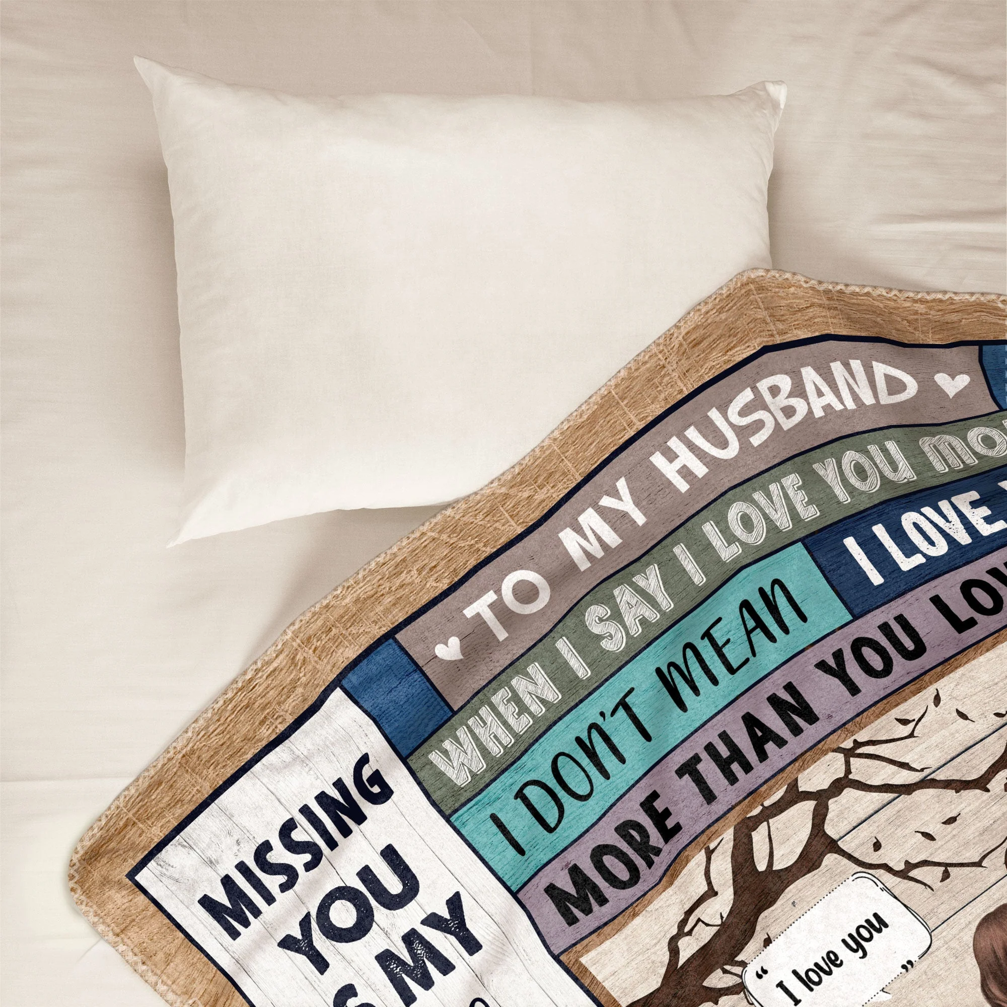I Love You More - Personalized Blanket - Anniversary, Loving Gift For Lover, Couple, Husband, Wife, Boyfriend, Girlfriend - Image 5