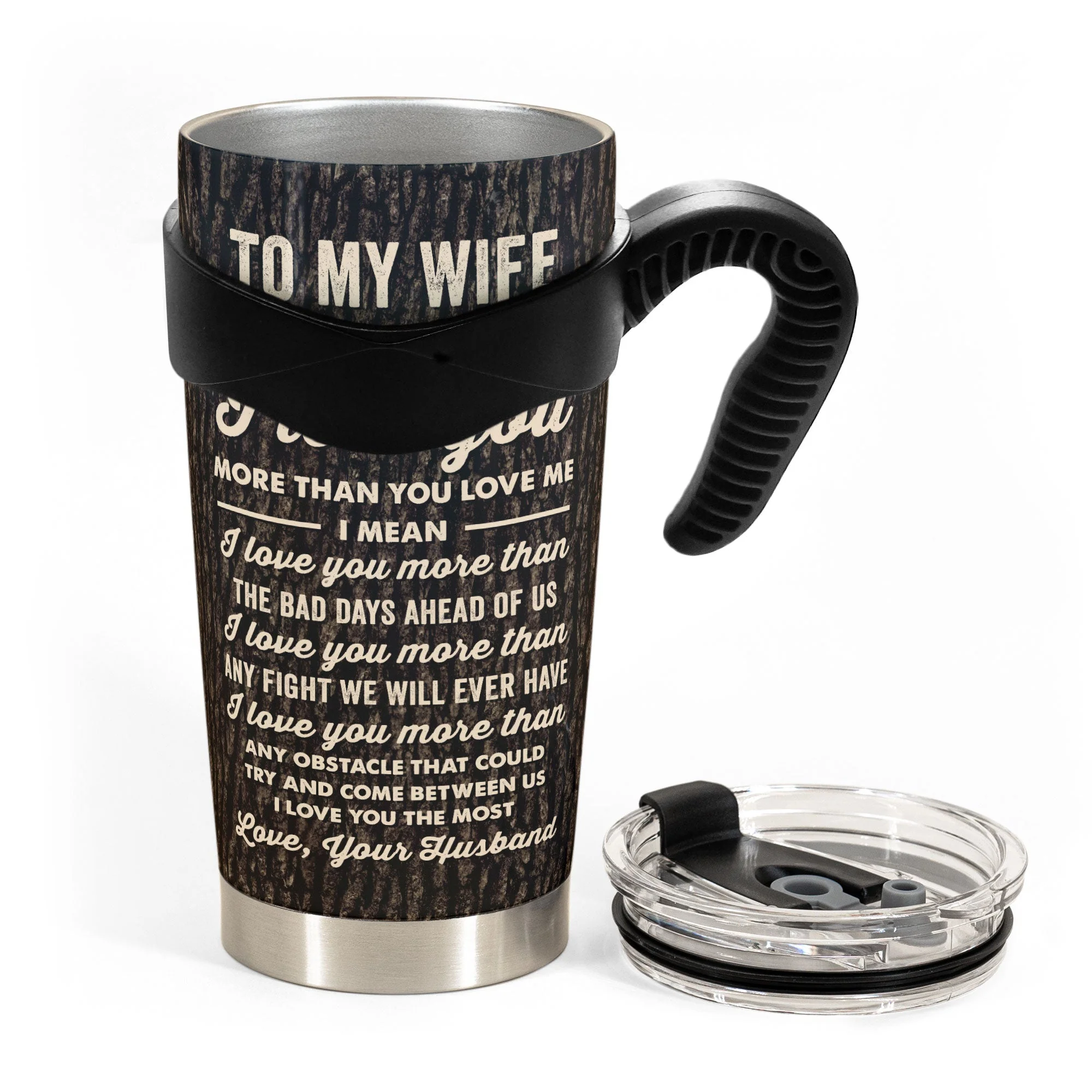 I Love You The Most - Personalized Photo Tumbler Cup - Image 9
