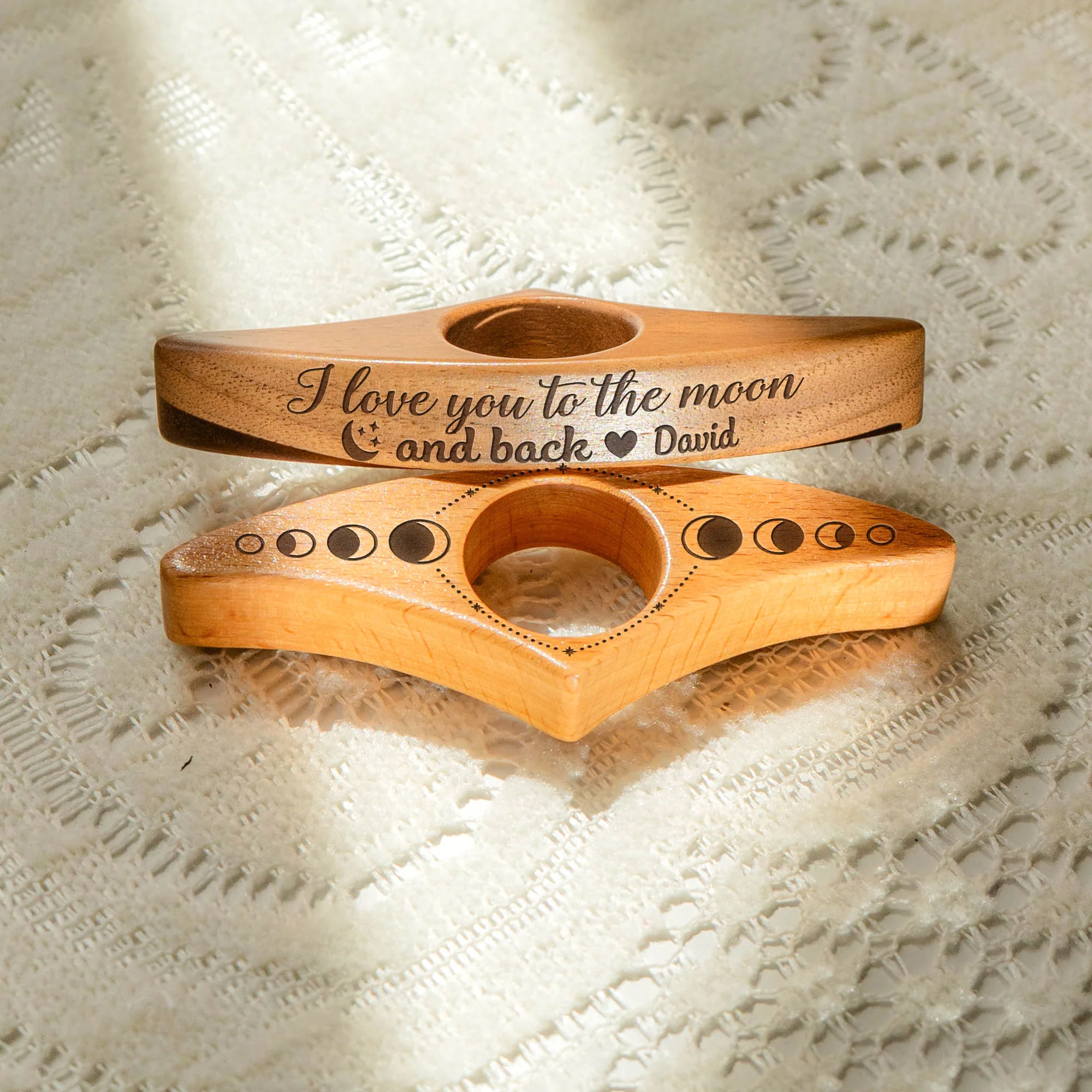 I Love You To The Moon And Back - Personalized Book Page Holder - Image 3