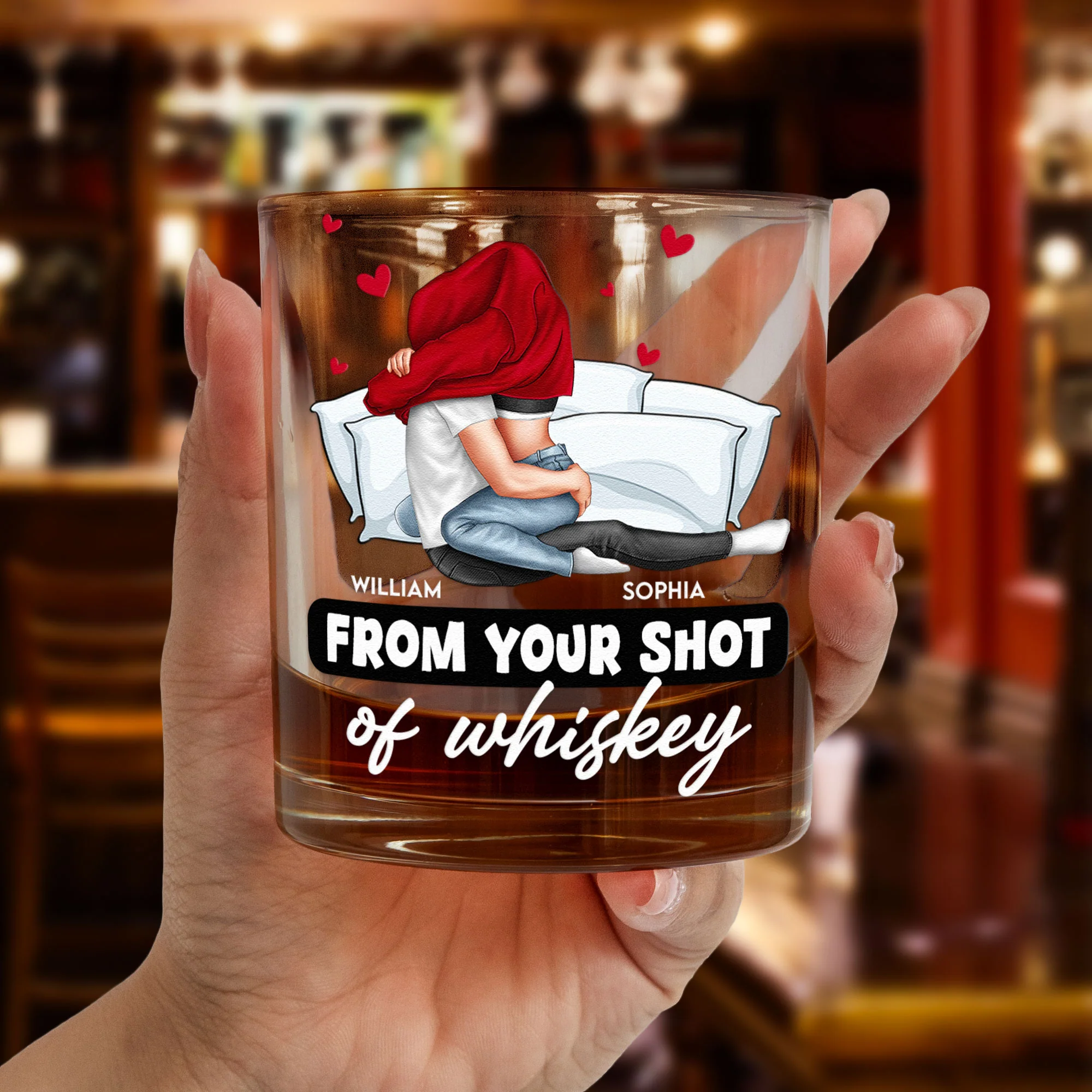 I Love Your Face When It's Between My Legs - Personalized Whiskey Glass - Image 2