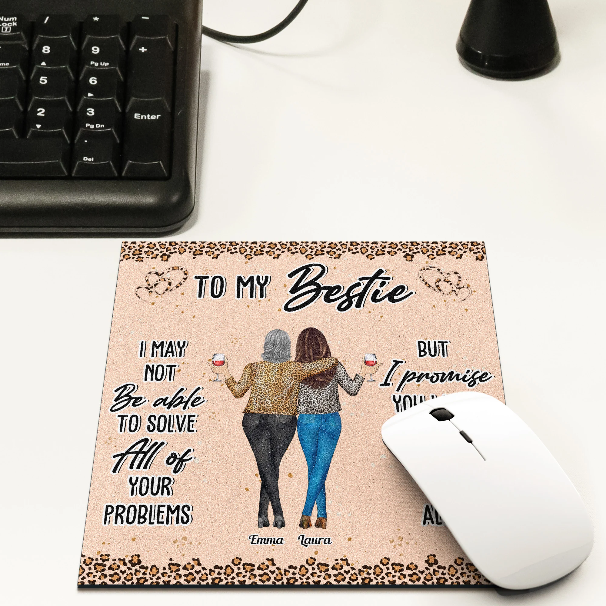 I May Not Be Able To Solve All Of Your Problems - Custom Shape Mouse Pad - Image 2