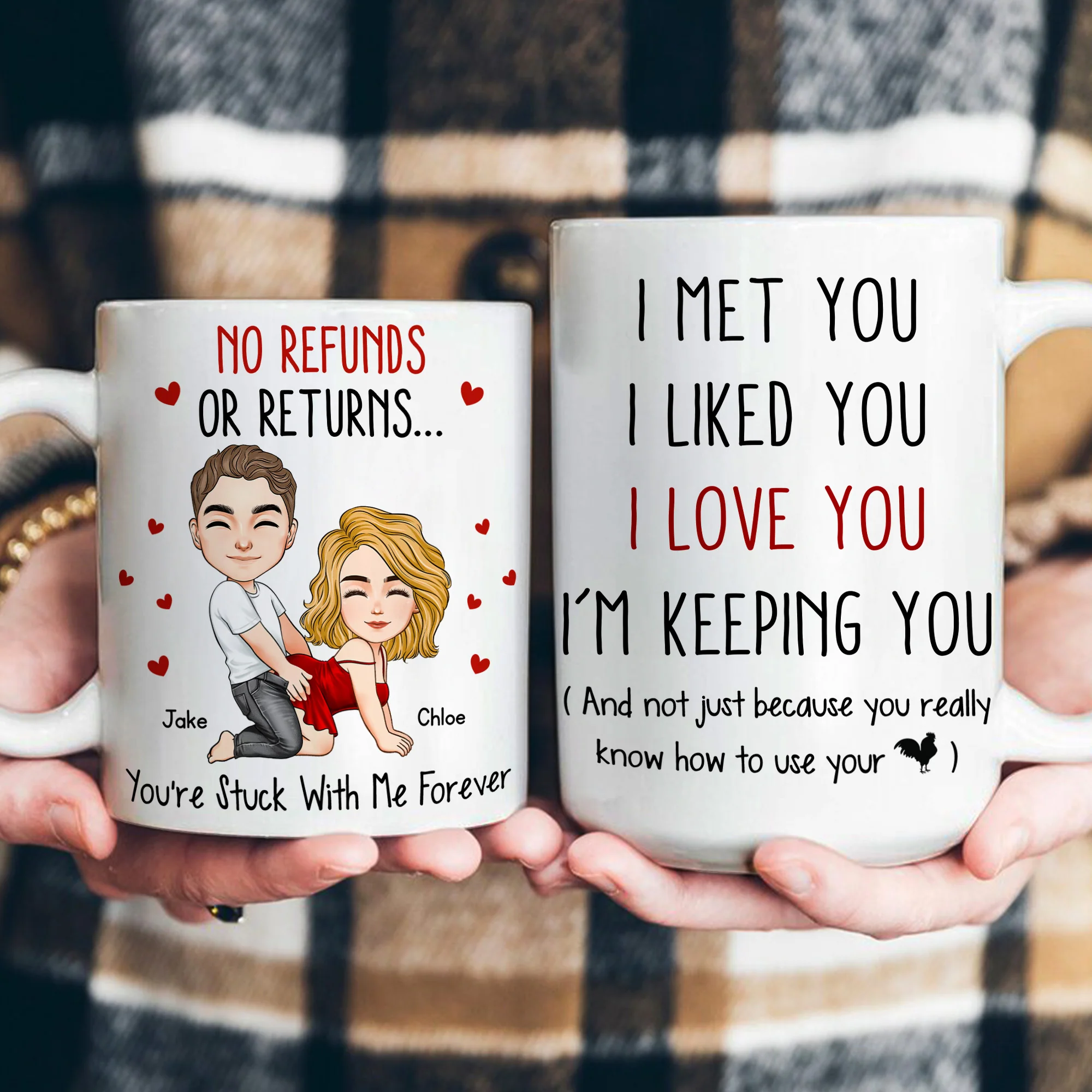I Met You I Liked You I Love You I’M Keeping You - Spicy Gift For Him - Personalized Mug - Image 5