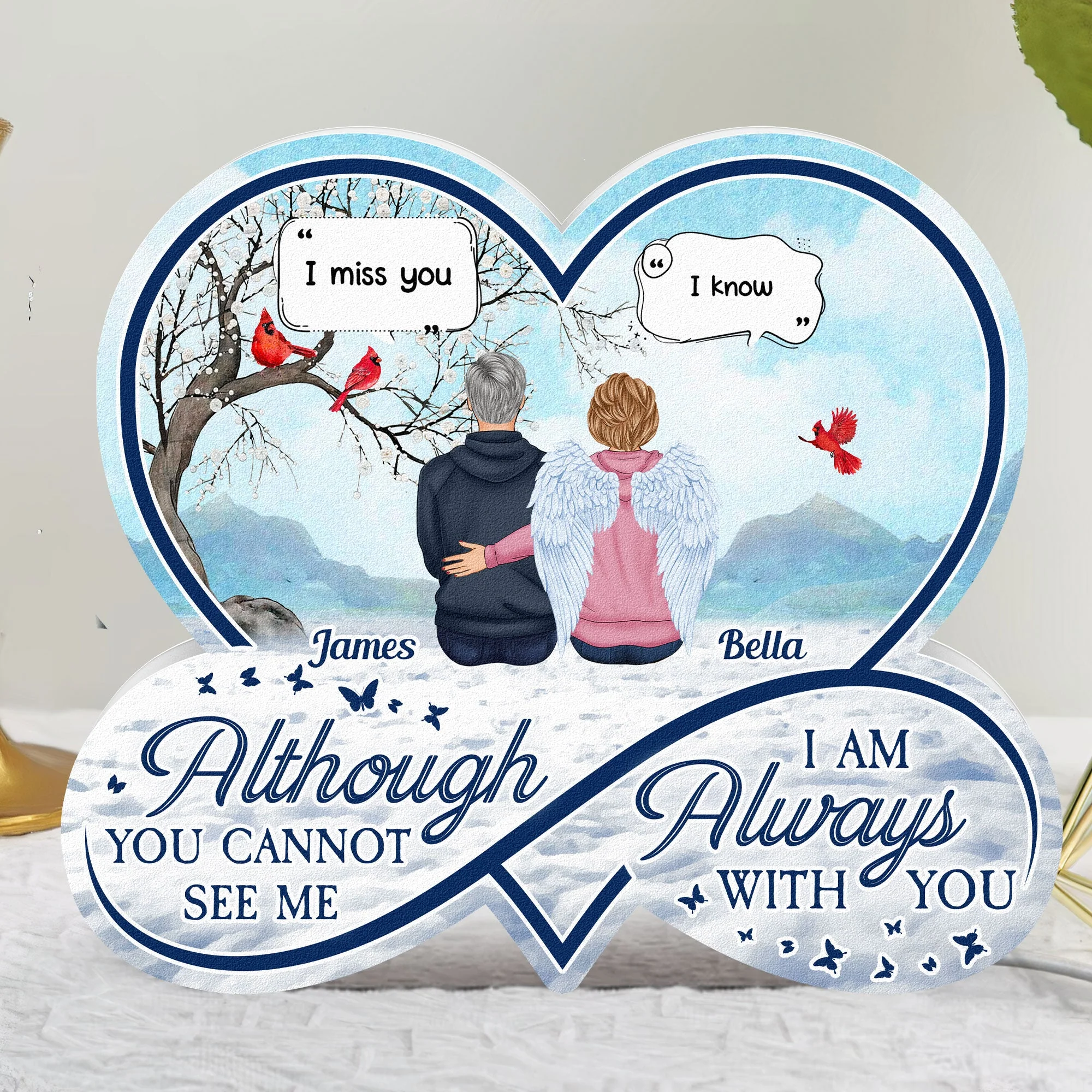 I Miss You I'm Always With You - Personalized Light Box - Image 3