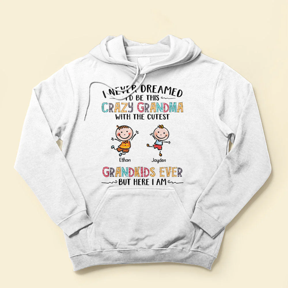 Crazy Grandma With The Cutest Grandkids Ever - Personalized Shirt - Mother's Day Gift For Grandma - Image 4