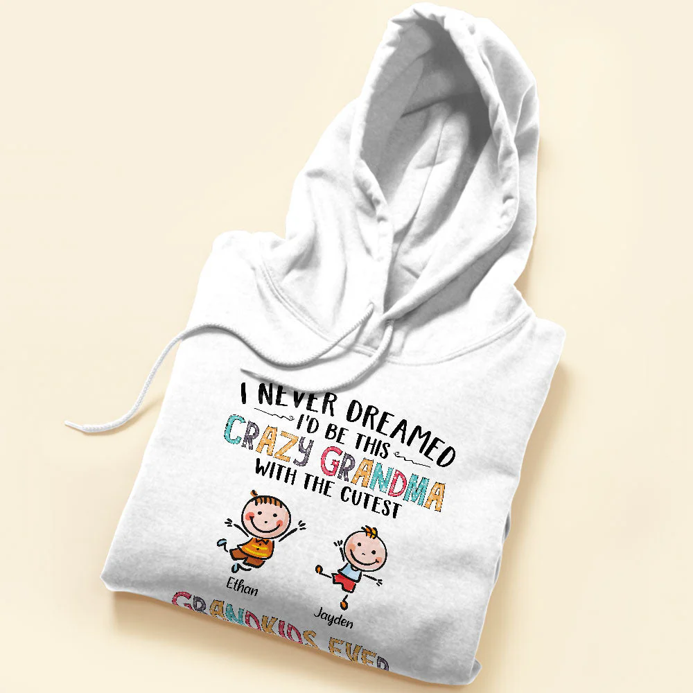 Crazy Grandma With The Cutest Grandkids Ever - Personalized Shirt - Mother's Day Gift For Grandma - Image 5