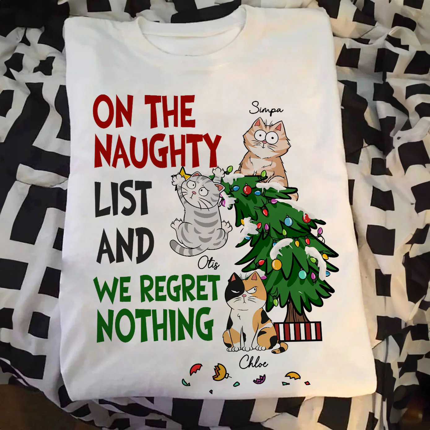 I Regret Nothing On The Naughty List - Personalized Shirt - Image 6