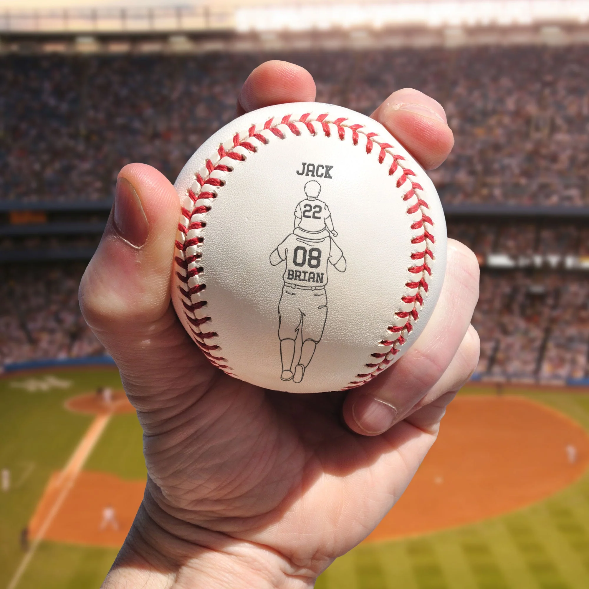 I Scored A Home Run - Personalized Engraved Baseball - Image 3