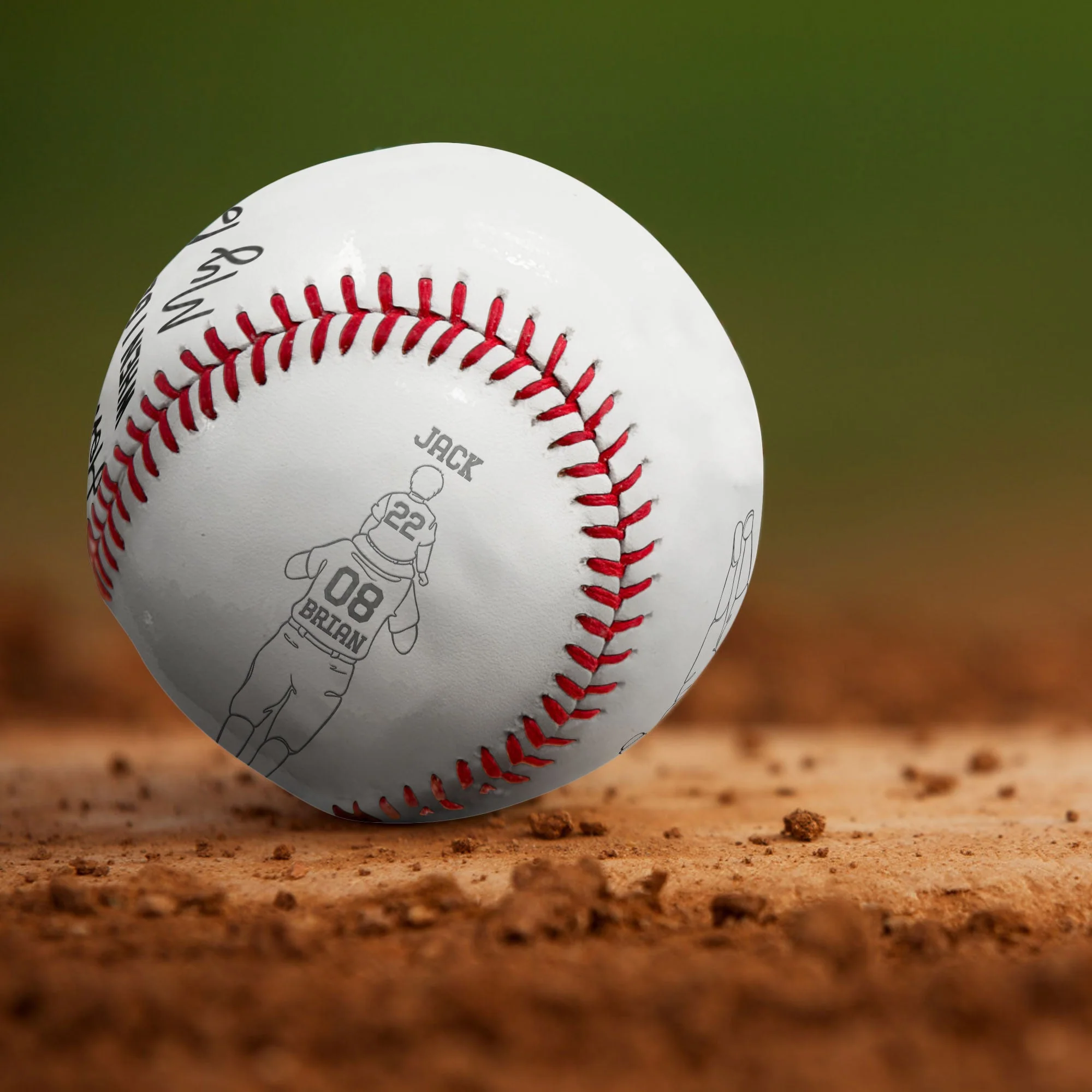 I Scored A Home Run - Personalized Engraved Baseball - Image 4
