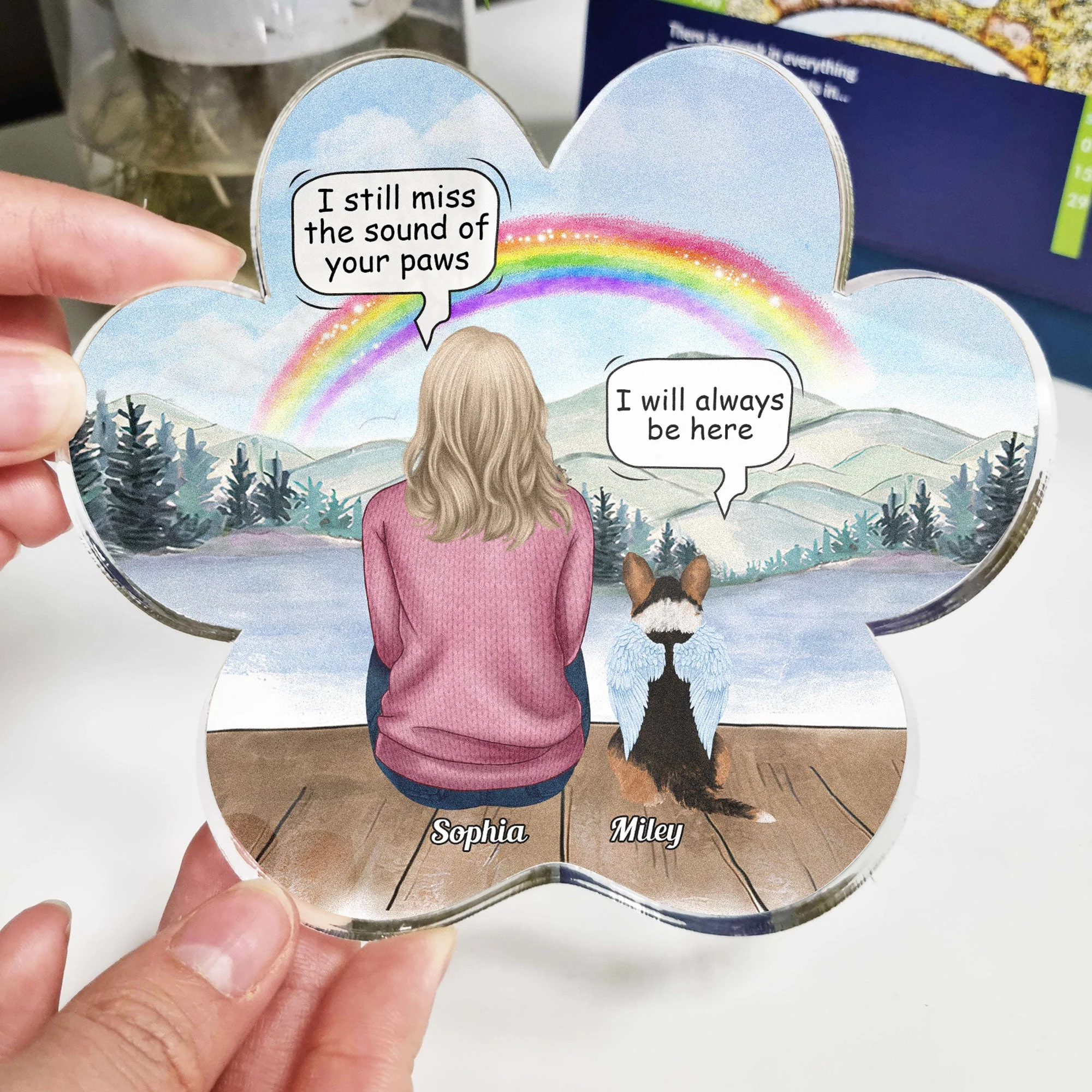 I Still Miss The Sound Of Your Paws - Personalized Custom Shaped Acrylic Plaque - Image 3