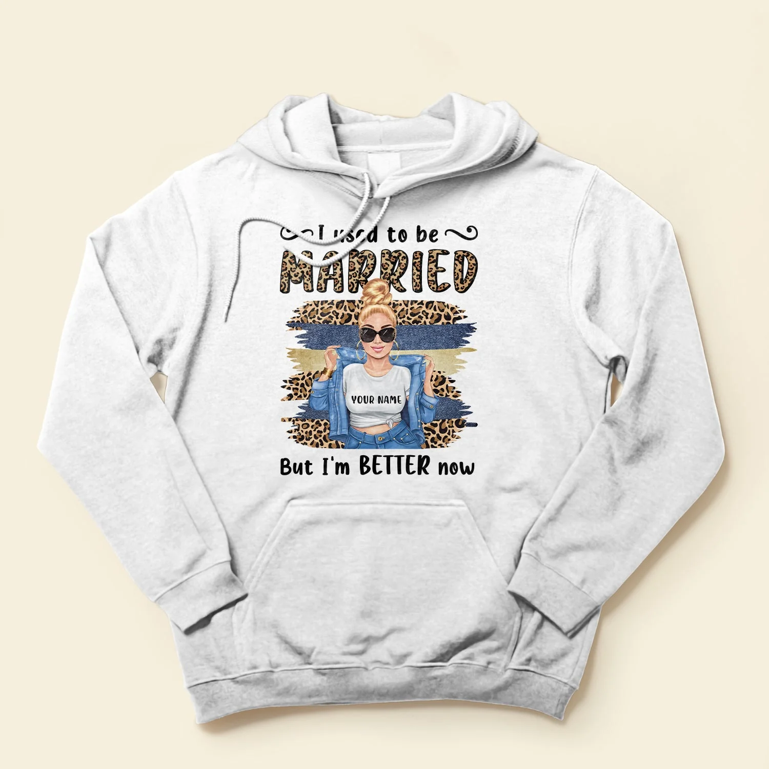I Used To Be Married - Personalized Shirt - Gift For Divorce Woman - Chubby Girl Front - Image 4