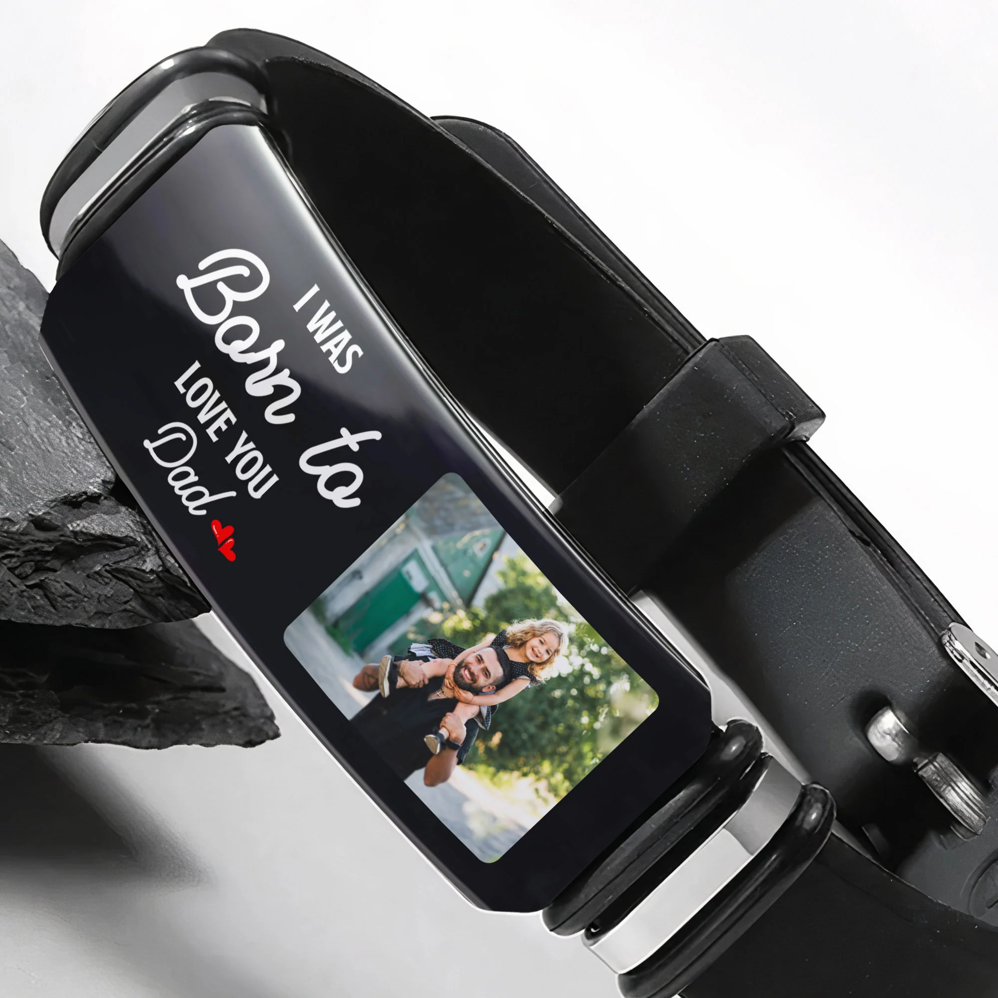 I Was Born To Love You - Personalized Photo Bracelet - Image 4