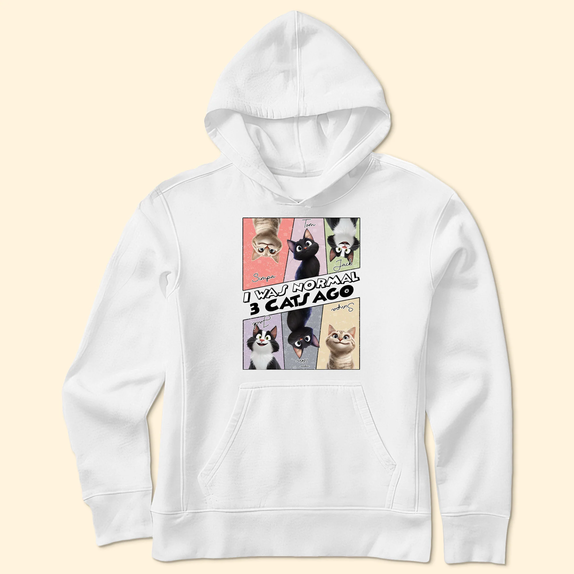 I Was Normal 3 Cats Ago - Personalized Shirt - Image 4