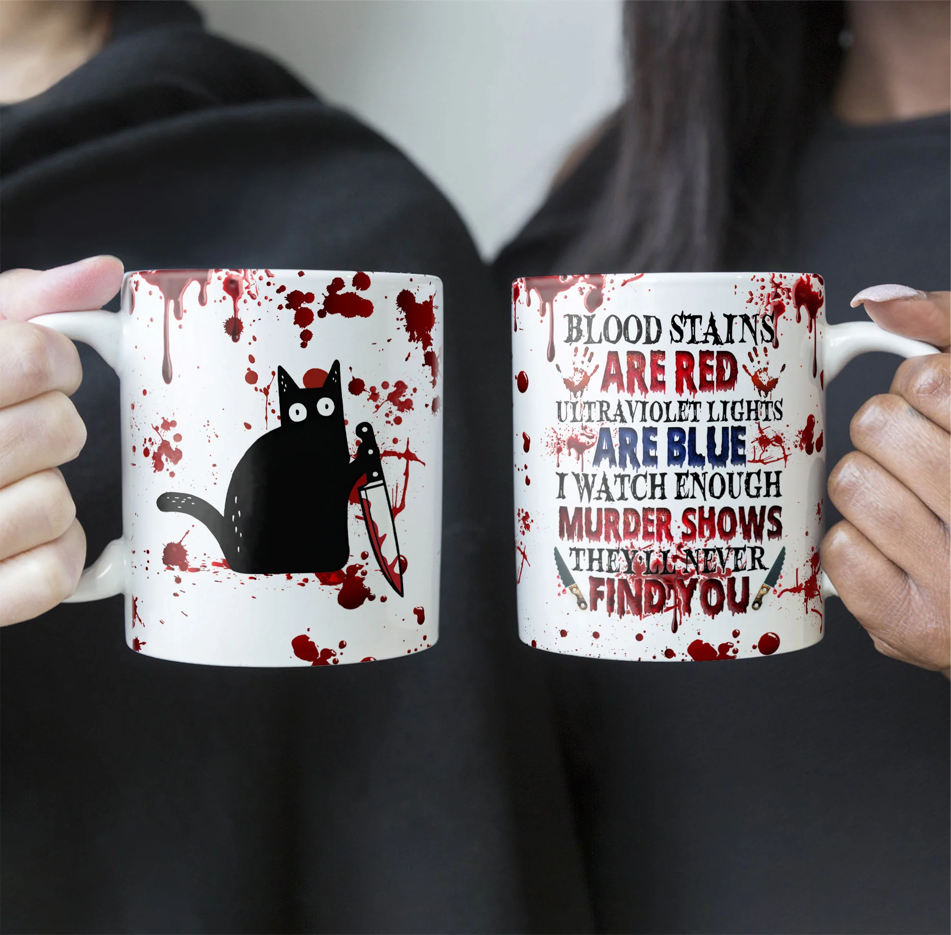 I Watch Enough Murder Shows Animal Version - Personalized Mug - Image 7
