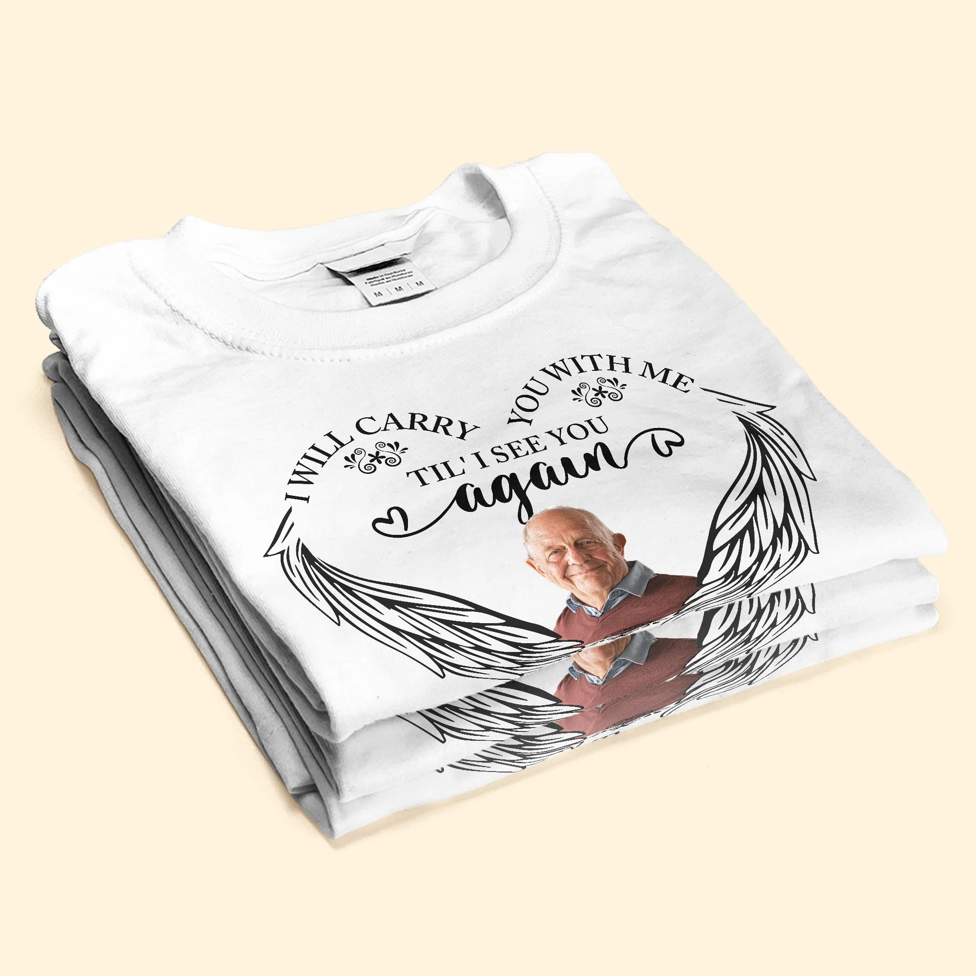 I Will Carry You With Me - Personalized Photo Shirt - Image 3