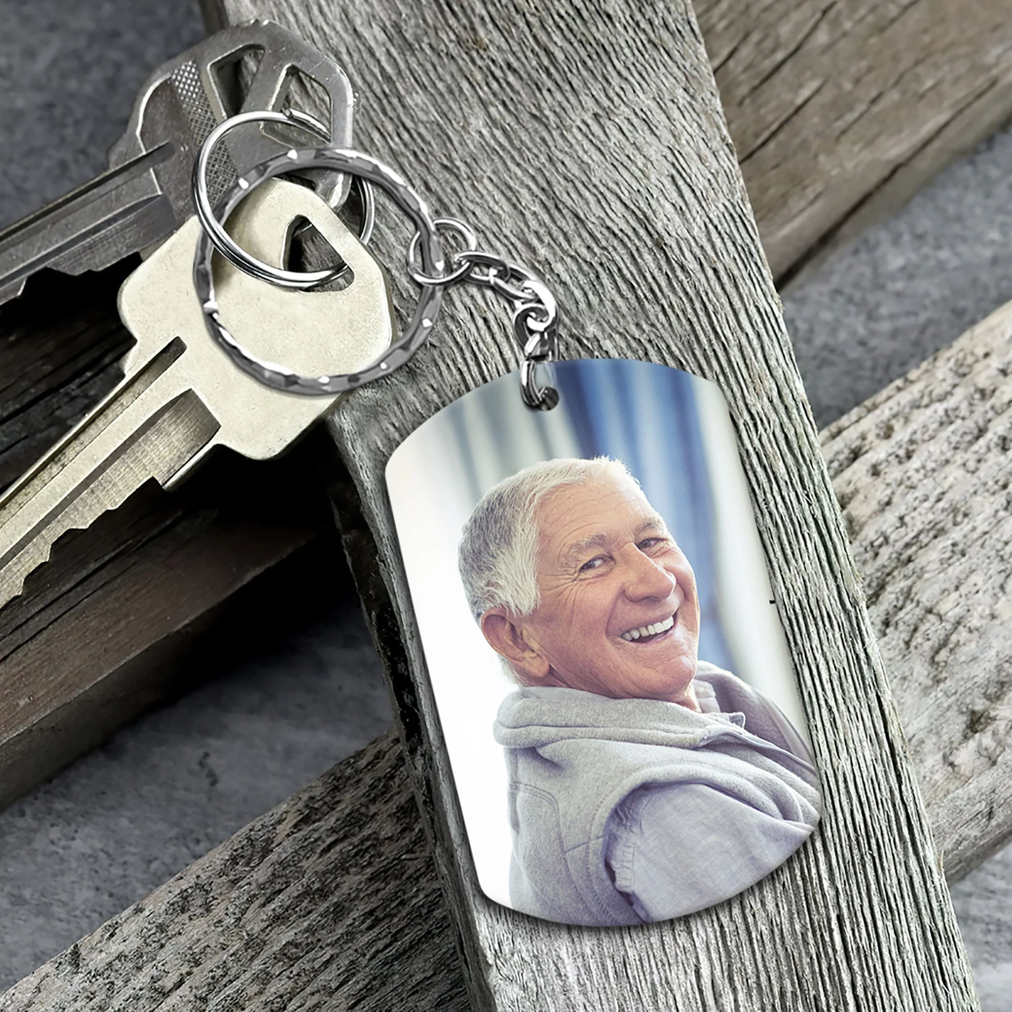 I Will Carry You With Me Til' I See You Again - Personalized Photo Keychain - Image 4