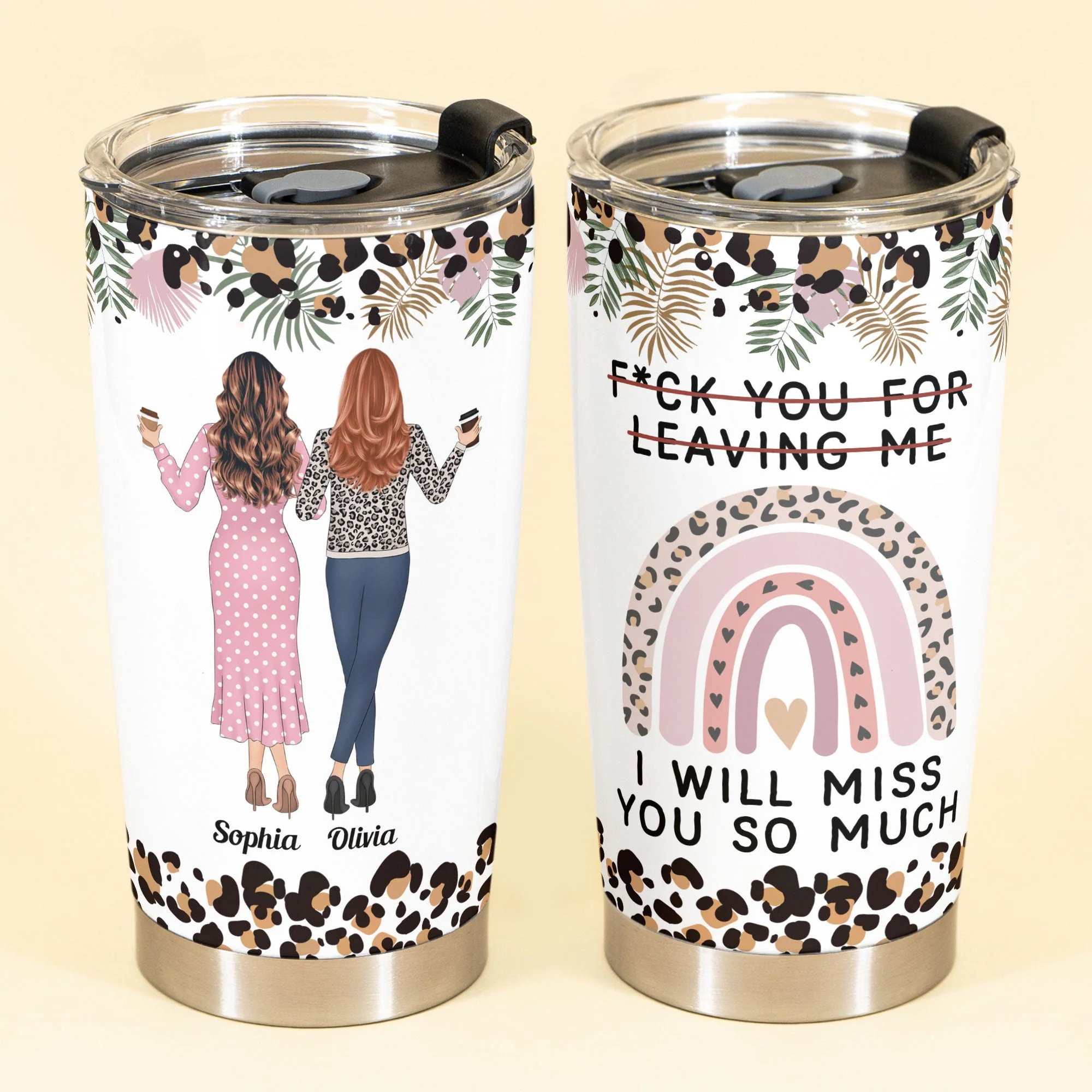 I Will Miss You So Much - Personalized Tumbler Cup - Funny Leaving Gift For Coworkers, Colleagues, Besties - Image 2