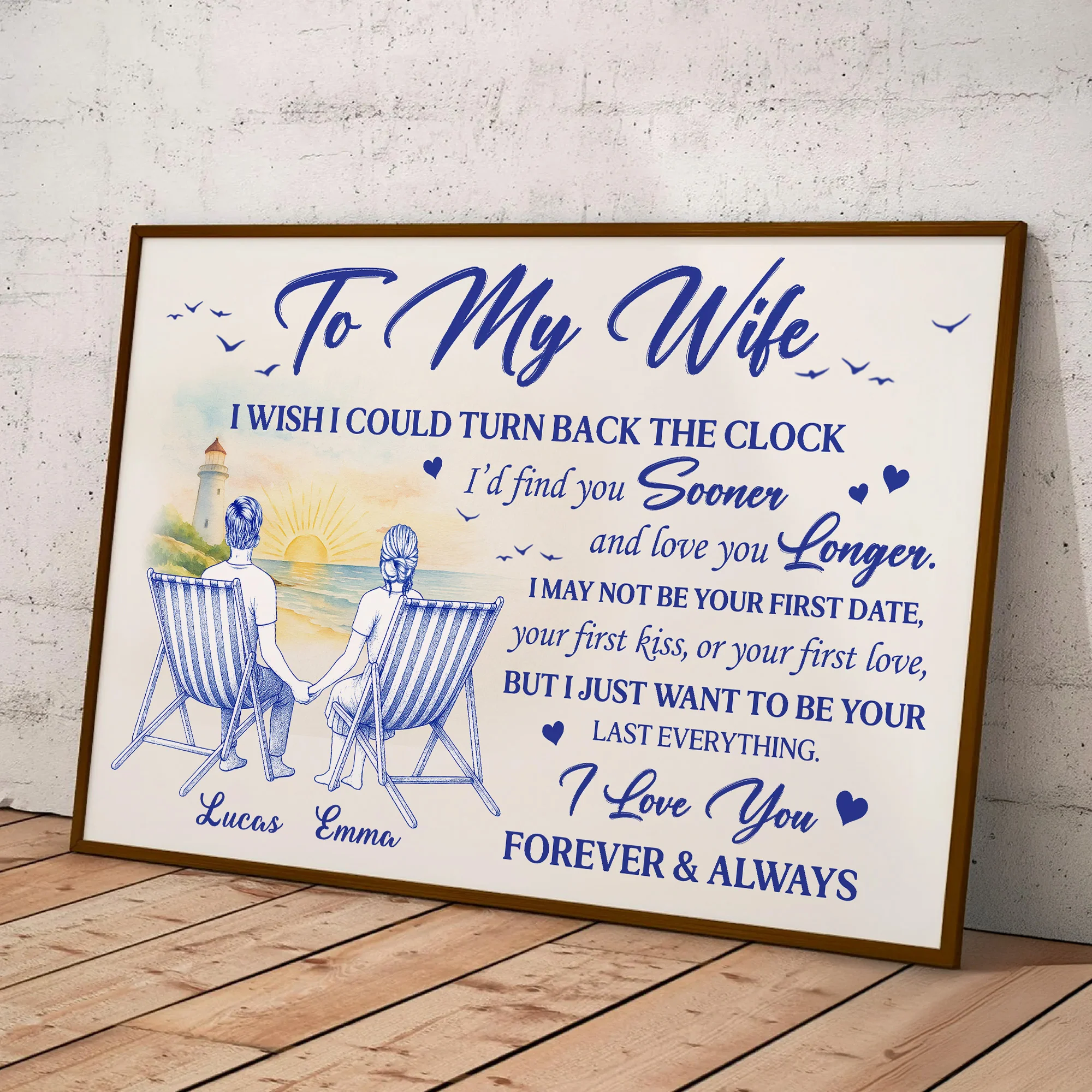 I Wish I Could Turn Back The Clock - Personalized Poster - Image 2