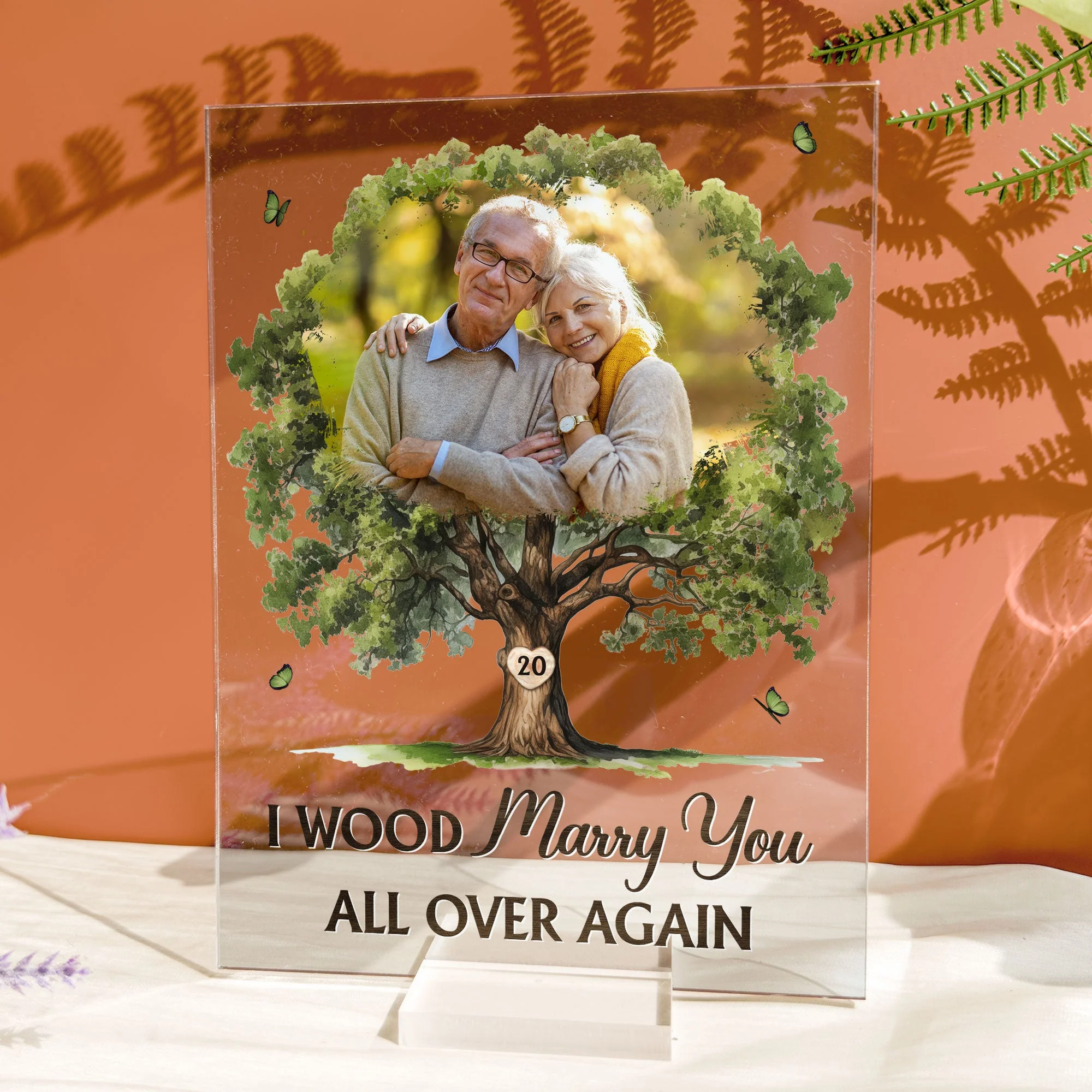 I Wood Marry You - Personalized Acrylic Photo Plaque - Image 2