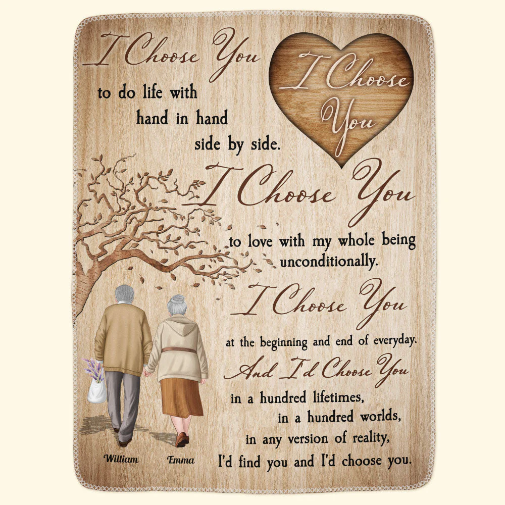 I'd Find You And I'd Choose You - Personalized Blanket - Image 3
