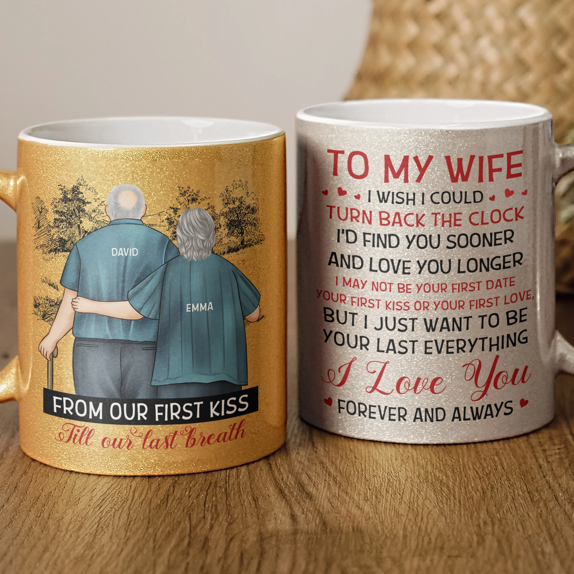 I'd Find You Sooner And Love You Longer - Personalized Glitter Coffee Mug - Image 4