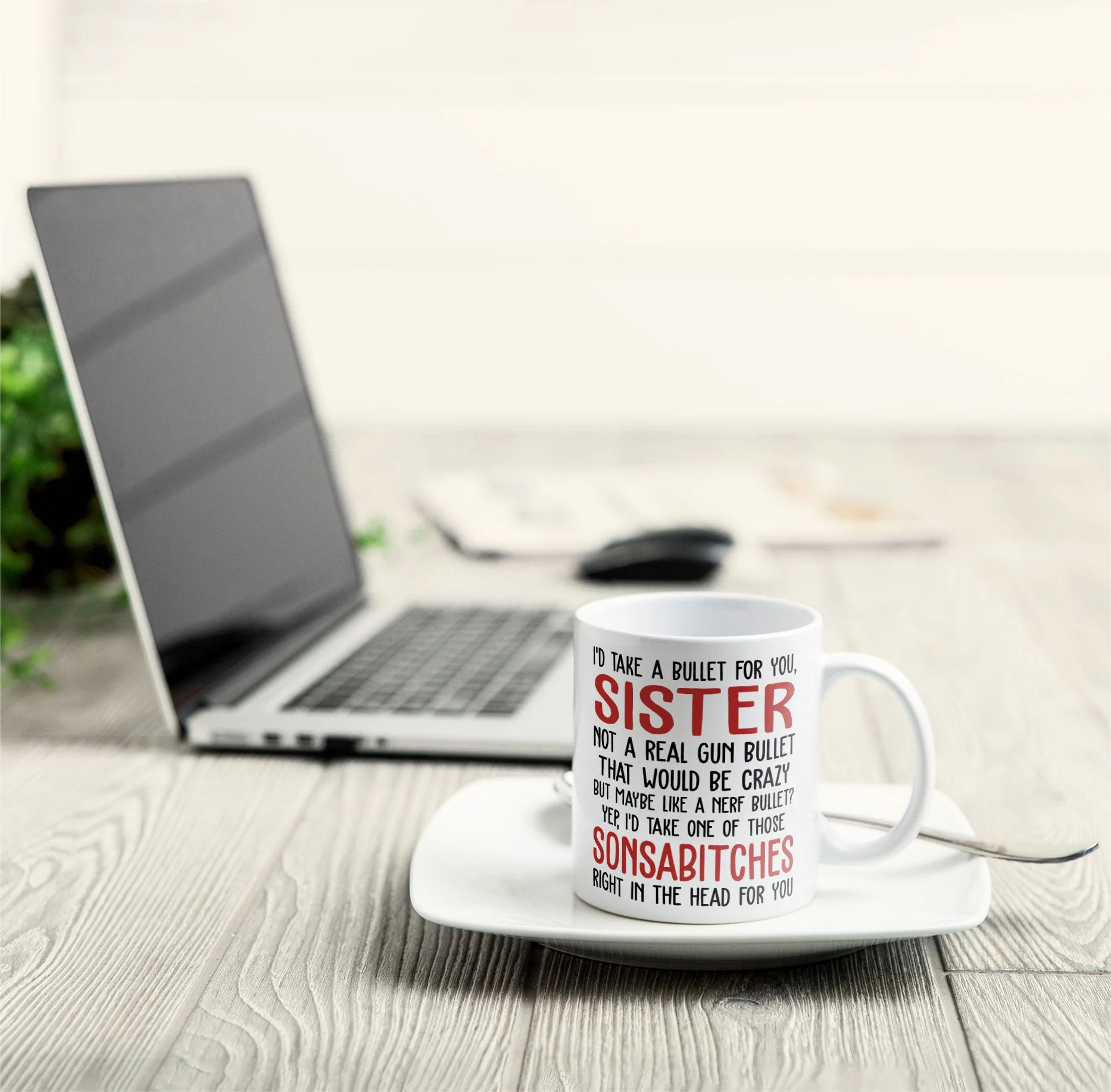 I'd Take A Bullet For You, Sister - Personalized Mug - Image 3