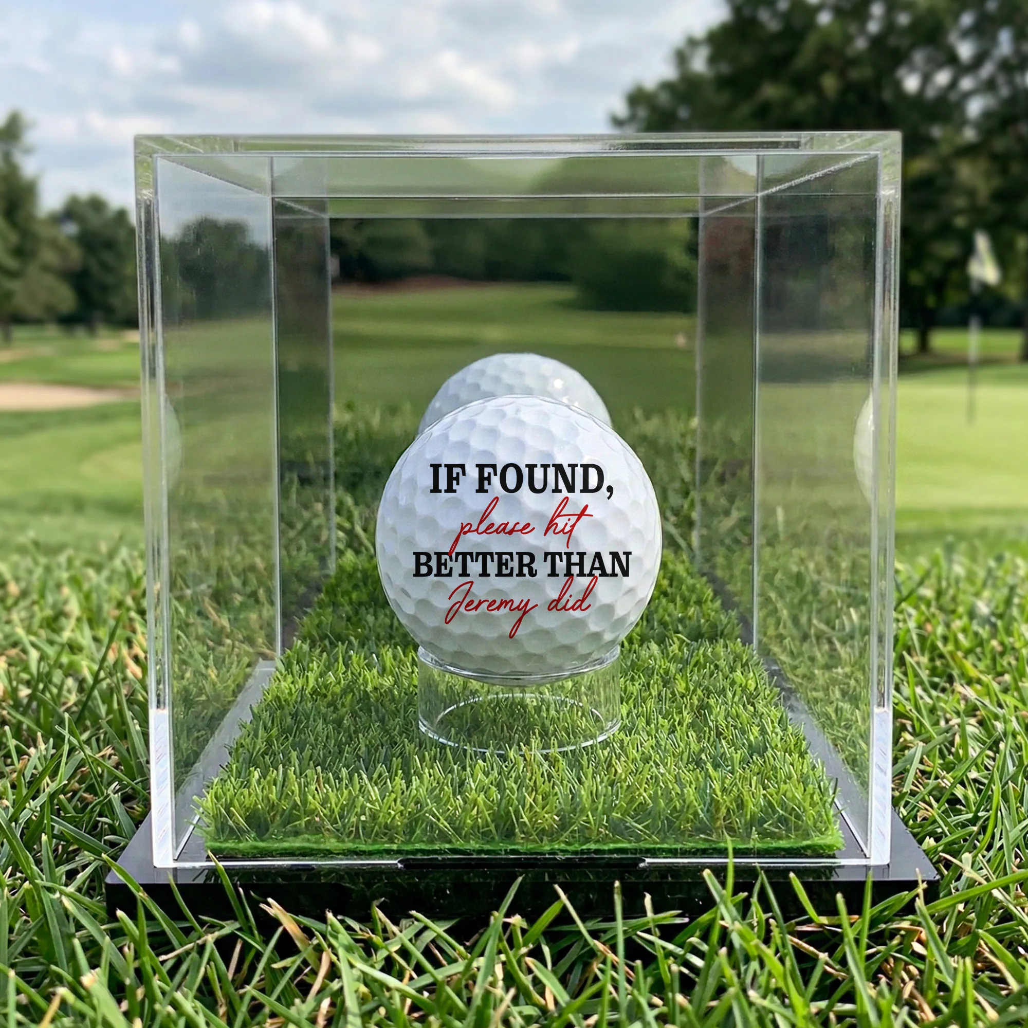 If Found Please Hit Better Than Custom Name Did Funny - Personalized Photo Golf Ball - Image 2