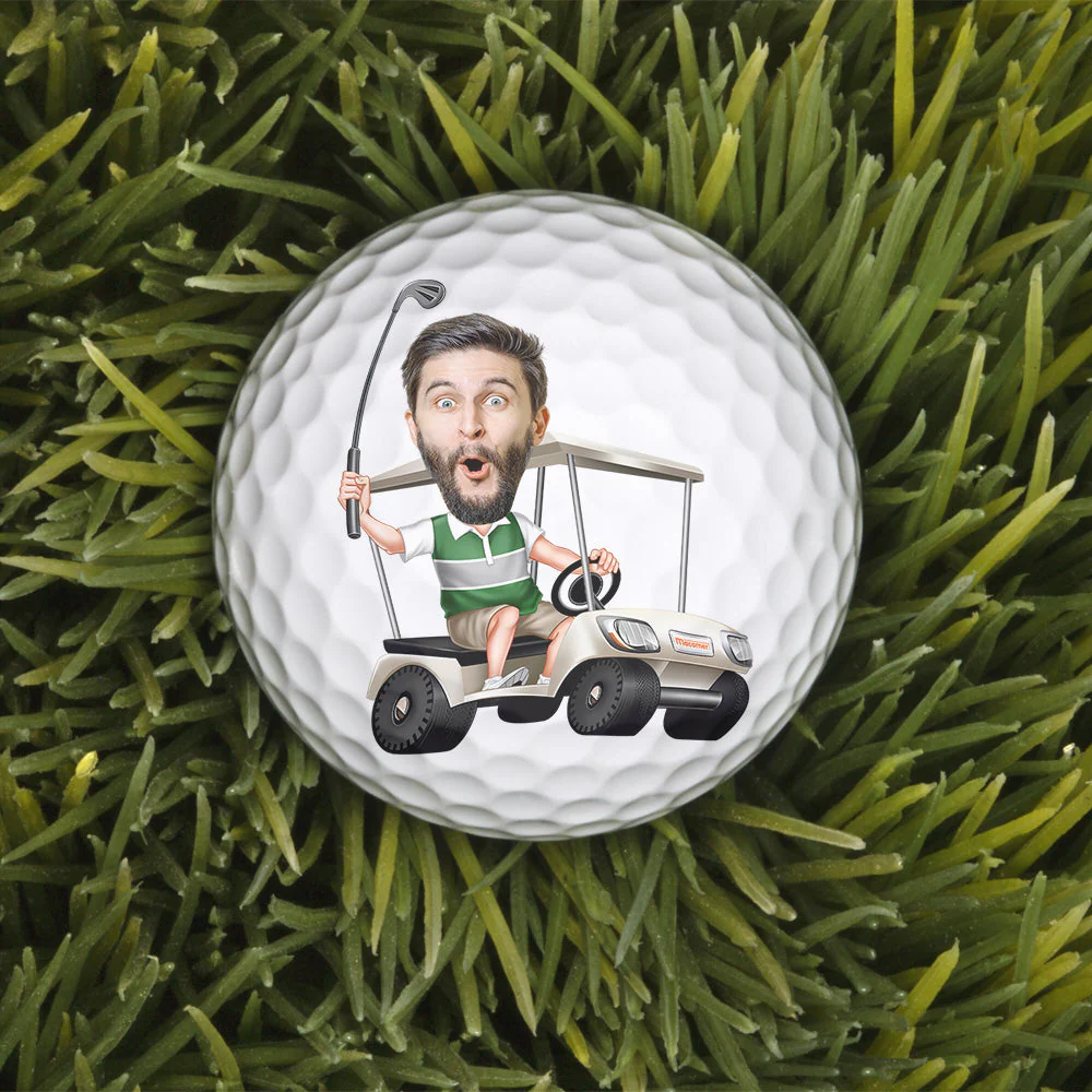 If Found Please Hit Better Than Custom Name Did Funny - Personalized Photo Golf Ball - Image 4