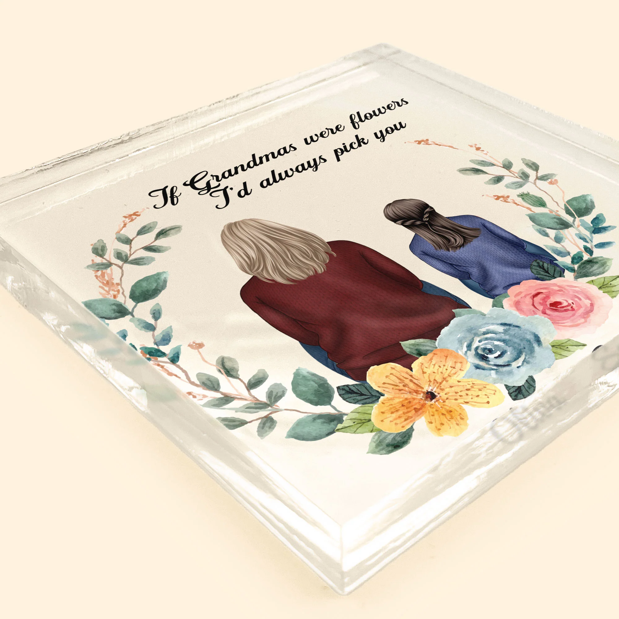 If Grandmas Were Flowers - Personalized Acrylic Plaque - Image 5