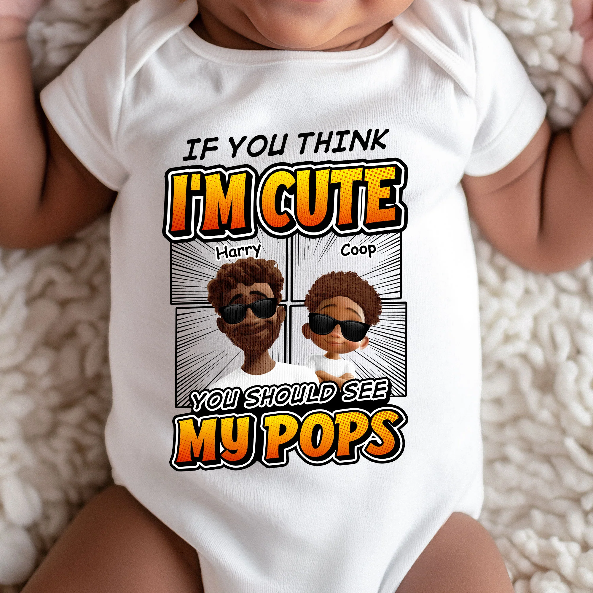 If You Think I'm Cute You Should See - Personalized Baby Bodysuit - Image 3