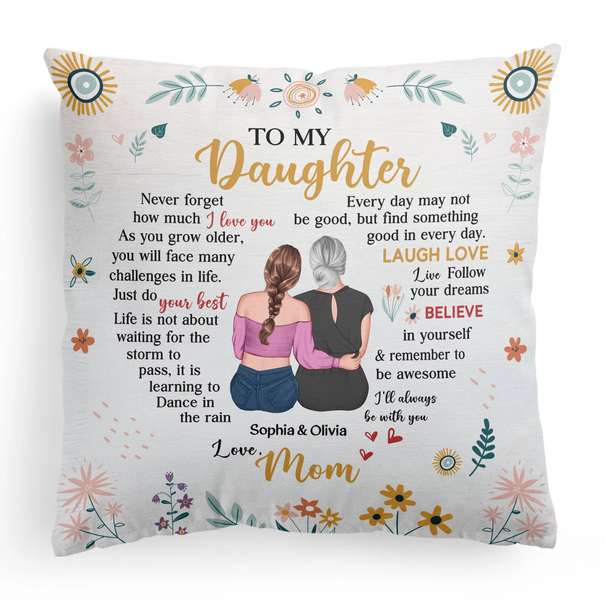 I'll Always Be With You - Personalized Pillow (Insert Included) - Image 6