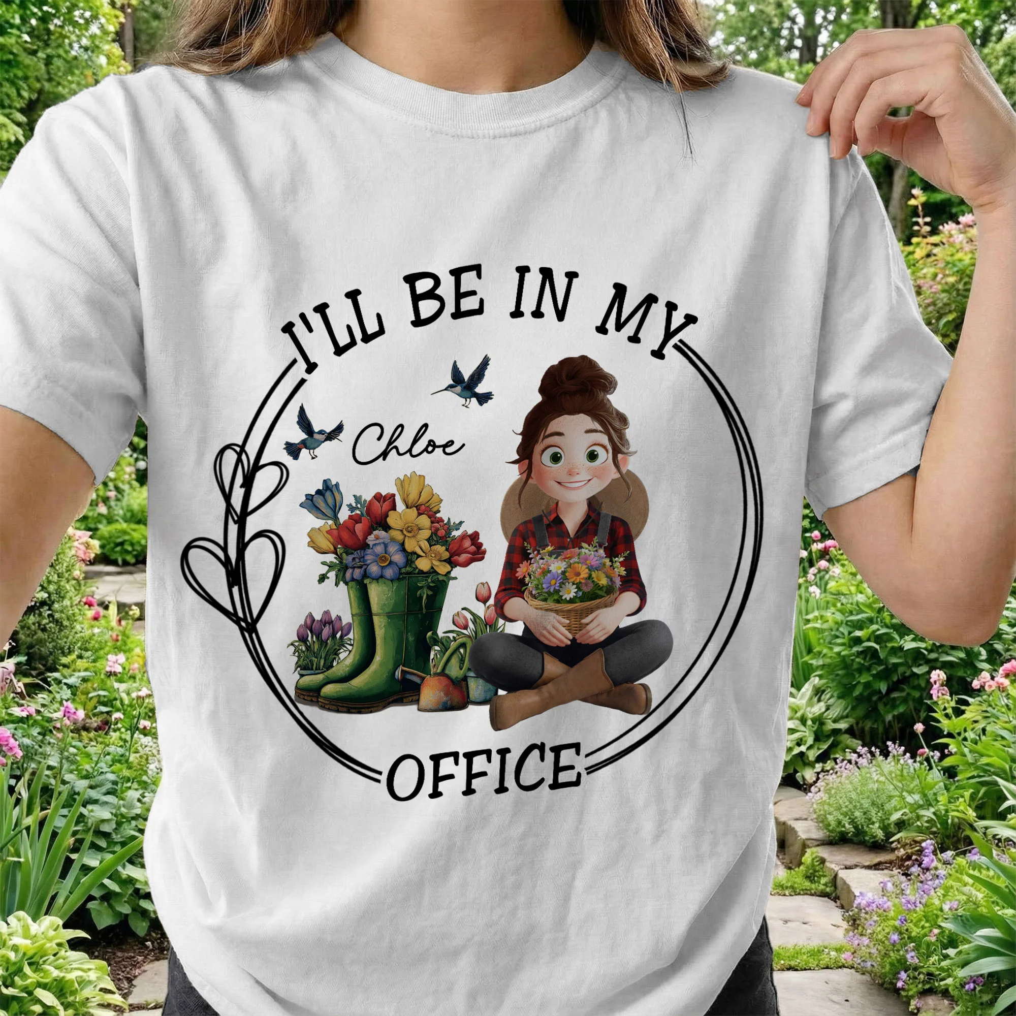 I'll Be In My Office Gardener Shirt - Personalized Shirt - Image 2