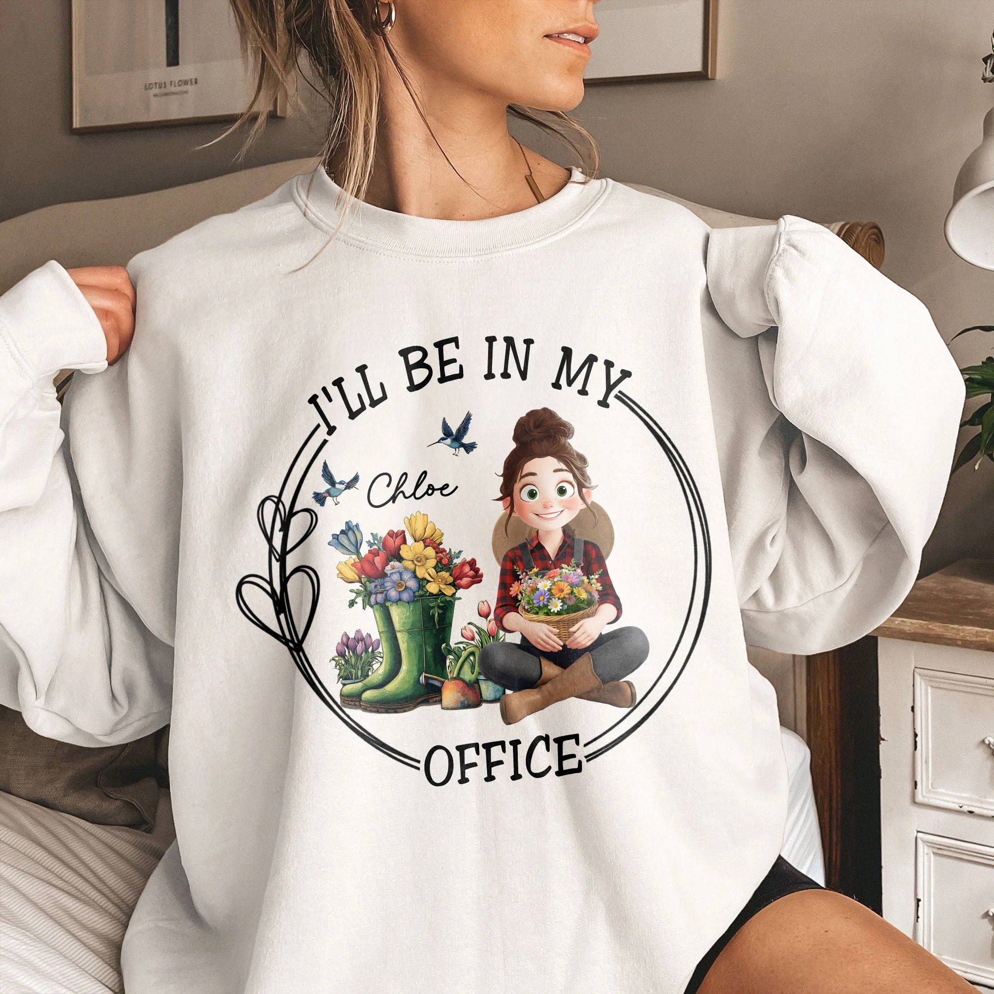 I'll Be In My Office Gardener Shirt - Personalized Shirt - Image 4