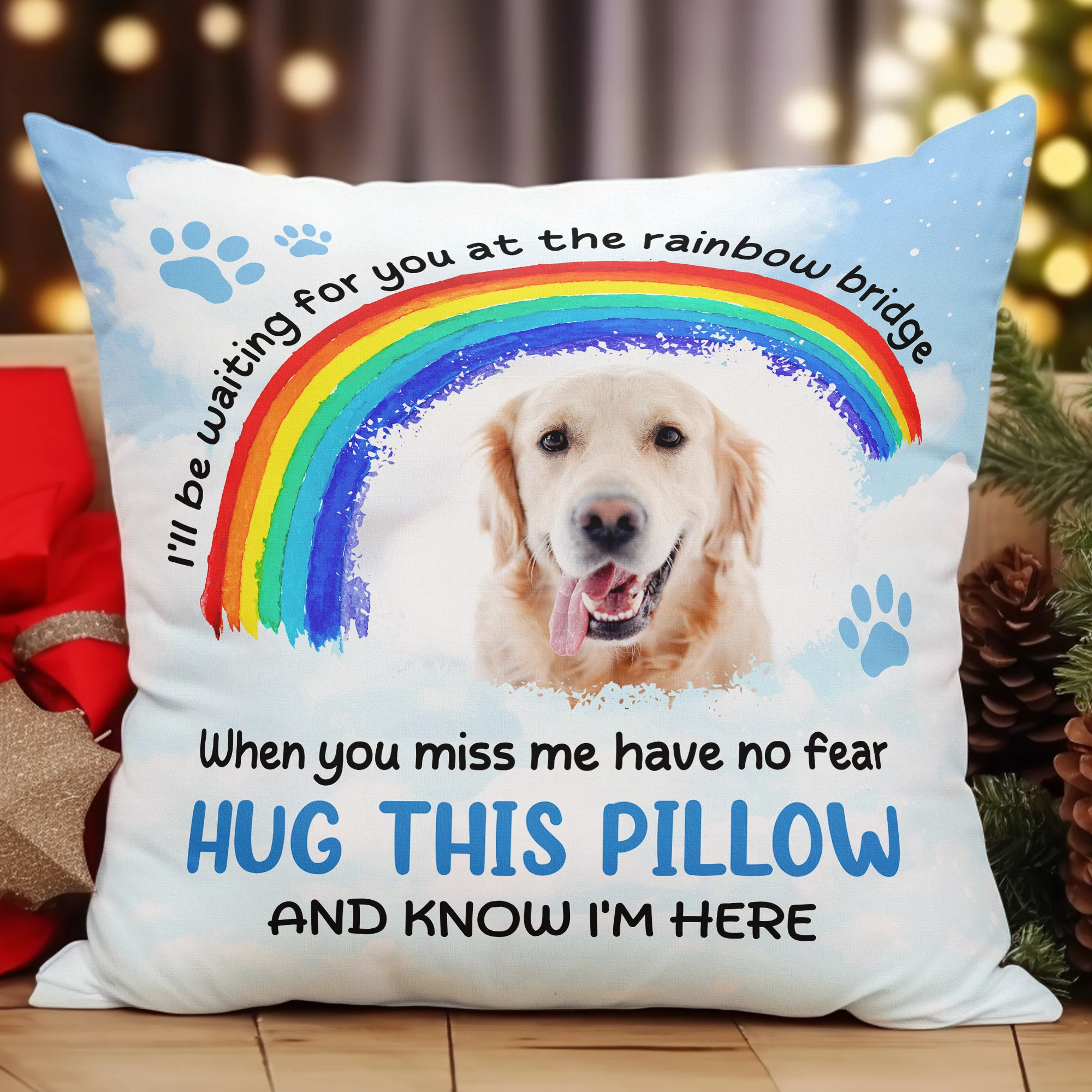 I'll Be Waiting For You - Personalized Photo Pillow (Insert Included) - Image 2