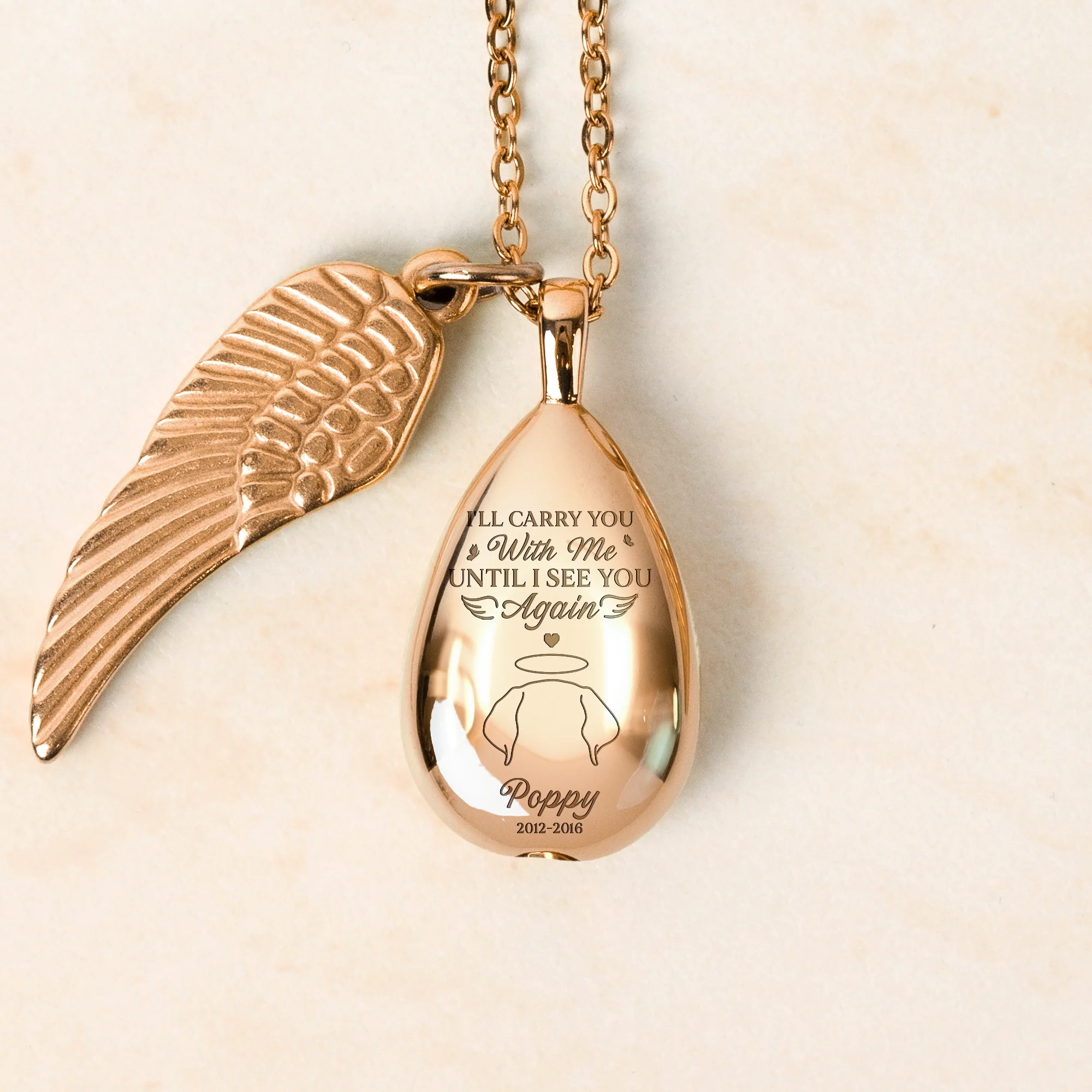 I'll Carry You With Me - Personalized Urn Necklace - Image 2