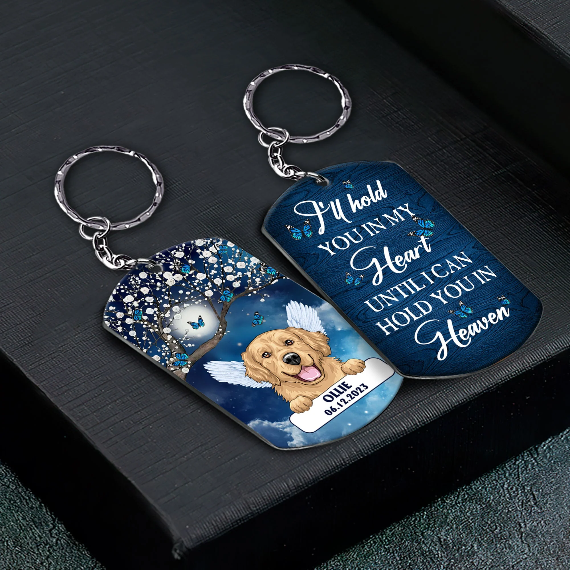 I'll Hold You In My Heart - Personalized Keychain - Image 2