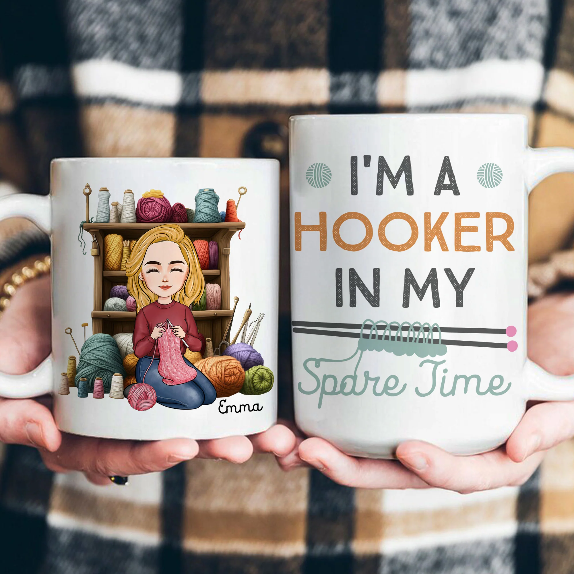 I'm A Hooker In My Spare Time - Personalized Mug - Image 3