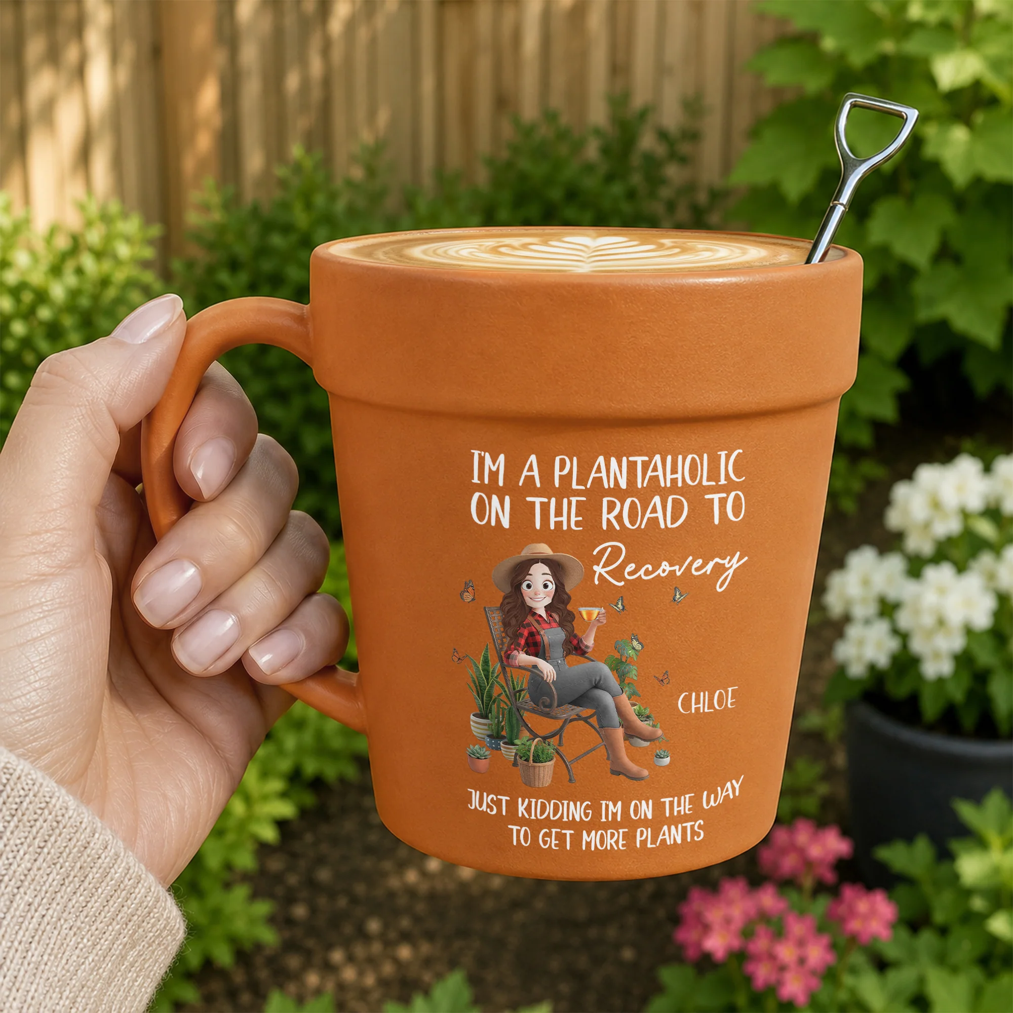 I'm A Plantaholic On The Road To Recovery - Personalized Mug - Image 3