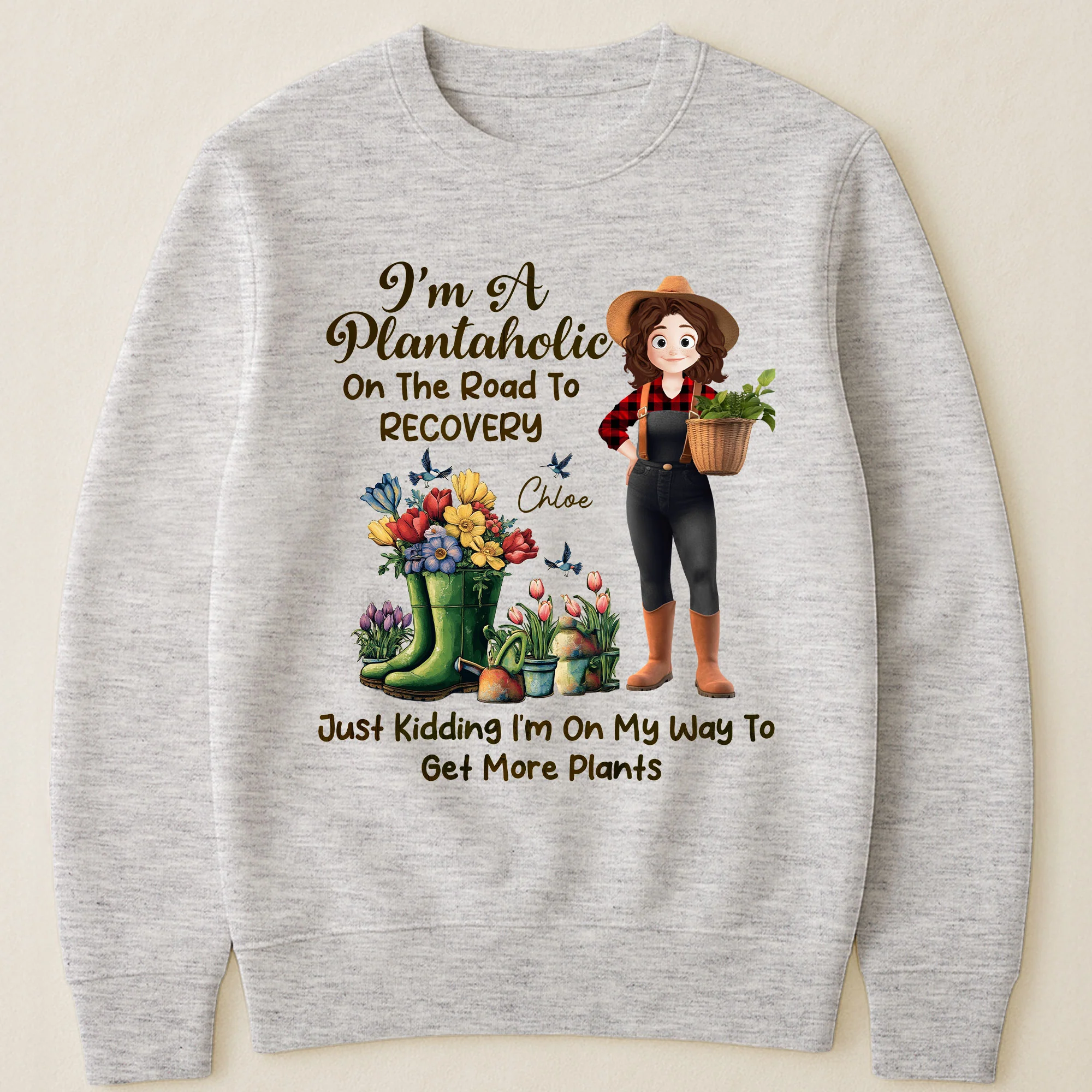 I'm A Plantaholic On The Road To Recovery - Personalized Shirt - Image 3