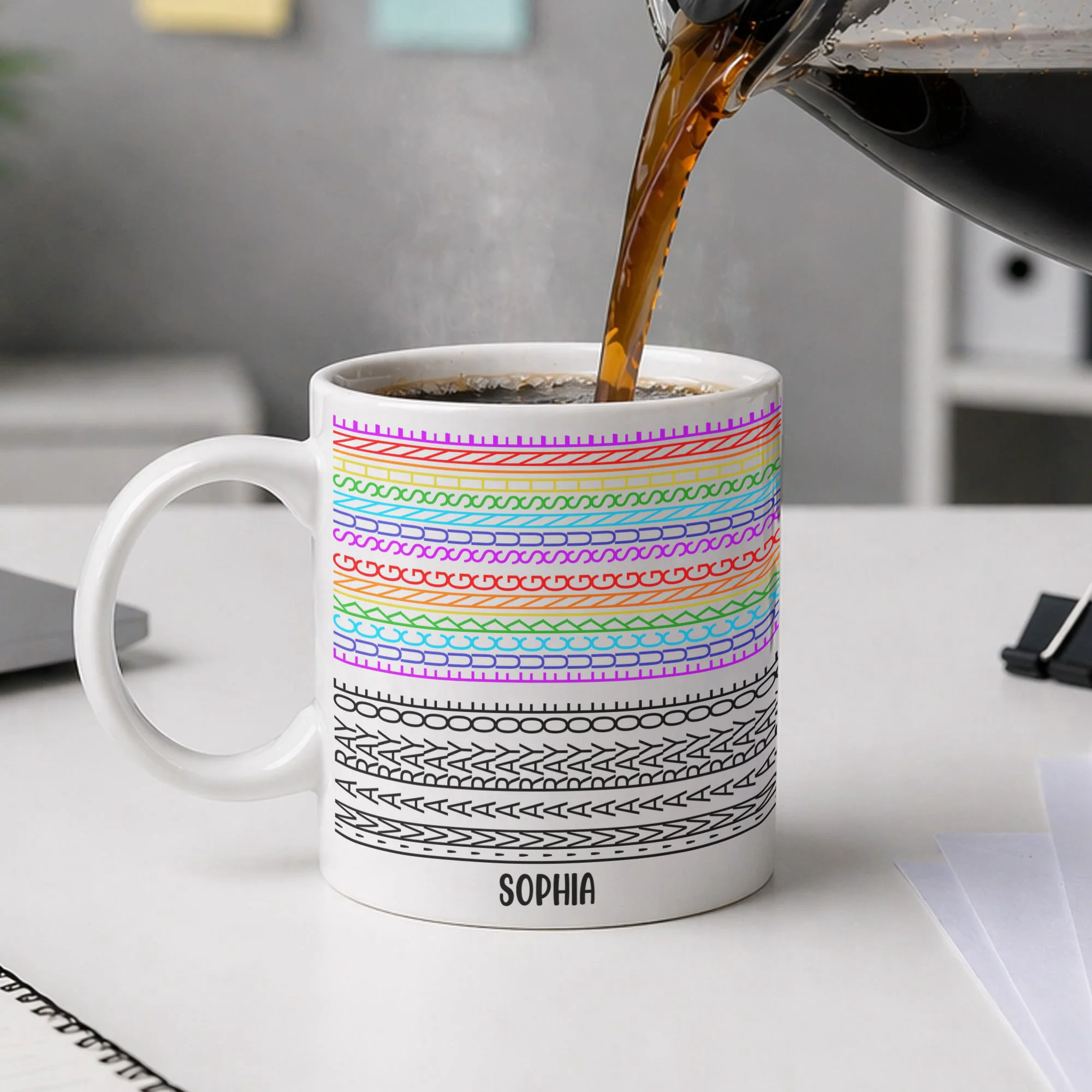 I'm A Ray Of F*cking Sunshine - Personalized Mug - Image 2