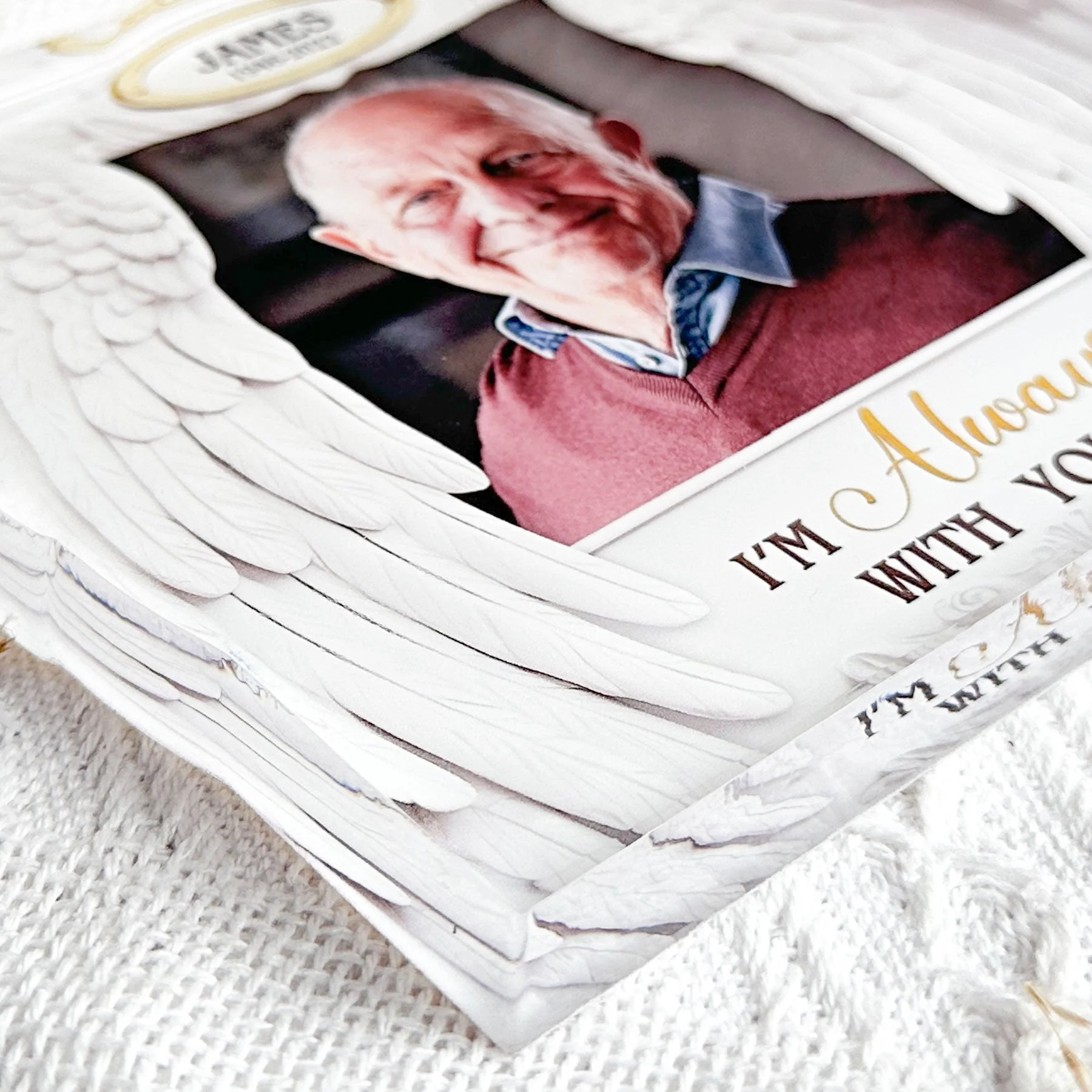 I'm Always With You Angel Wings - Personalized Acrylic Photo Plaque - Image 5