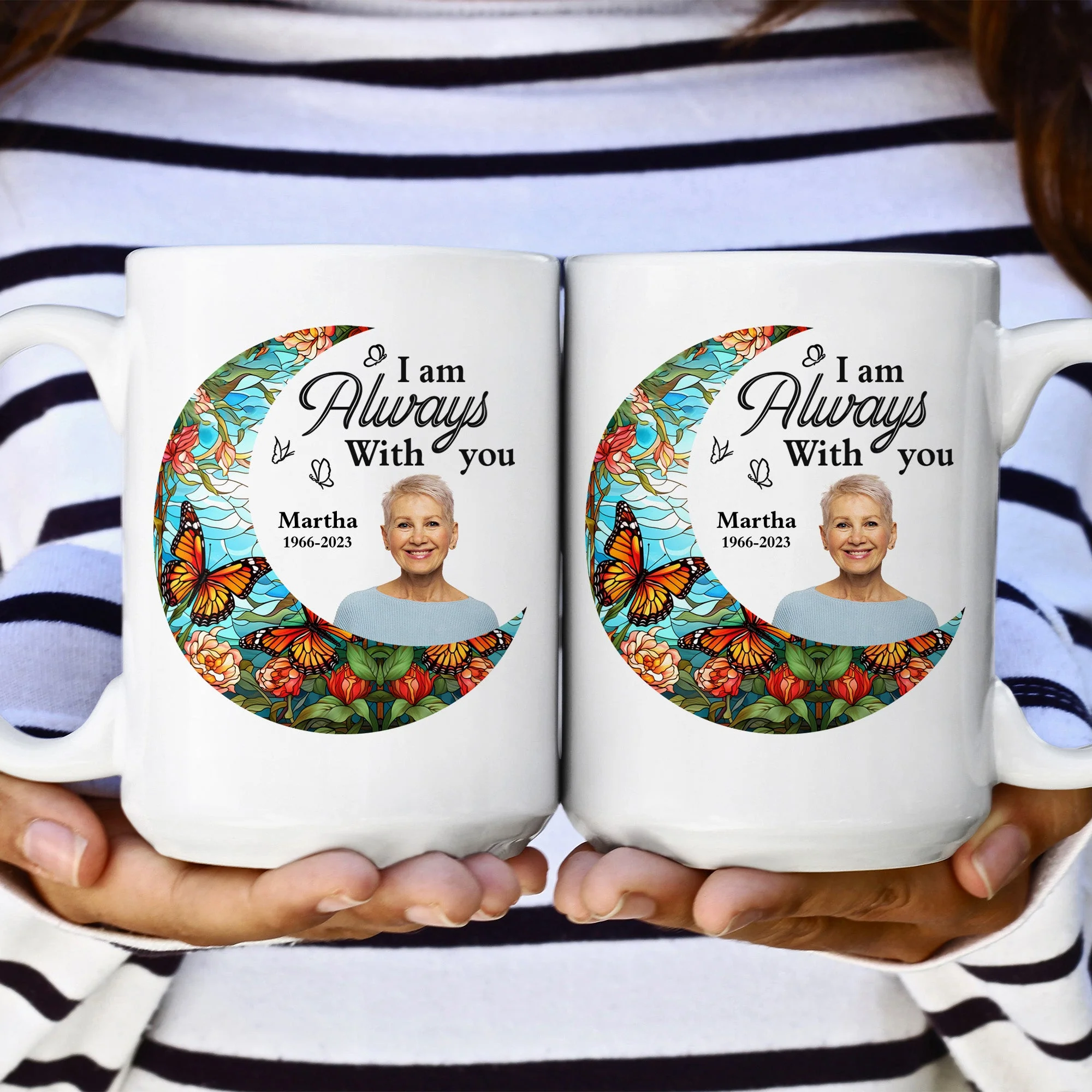 I'm Always With You Loss Of Family - Personalized Photo Mug - Image 5
