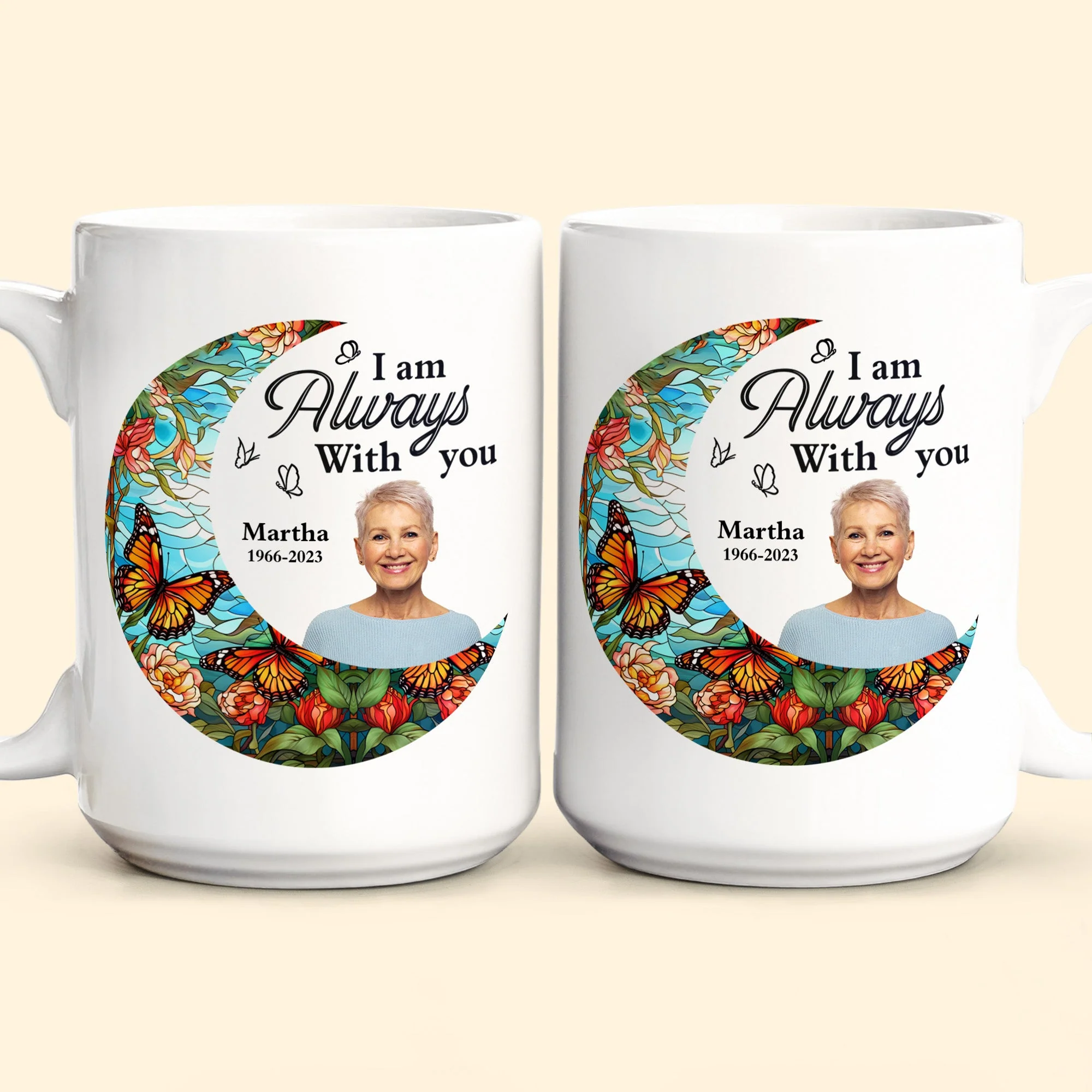 I'm Always With You Loss Of Family - Personalized Photo Mug - Image 6