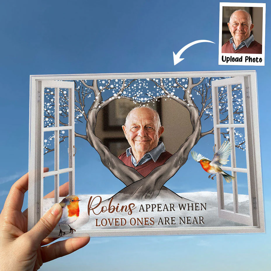 I'm Always With You Memorial Gift - Personalized Acrylic Photo Plaque - Image 2