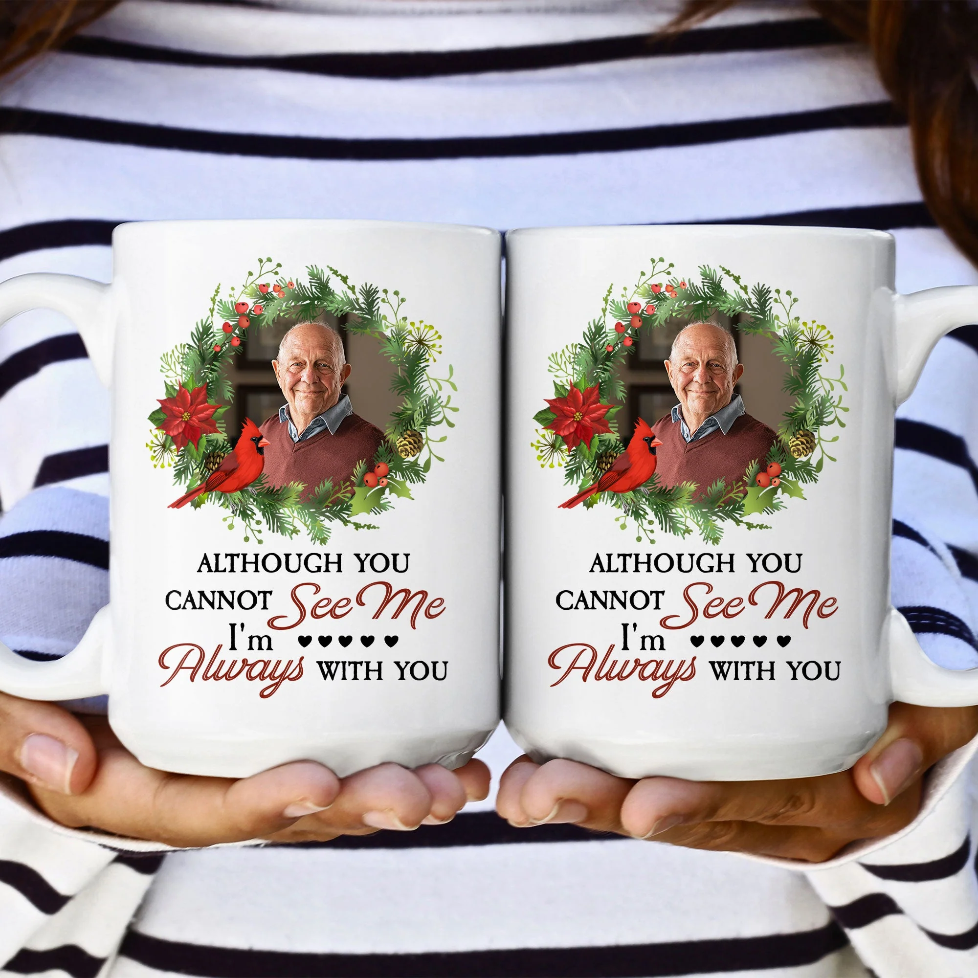 I'm Always With You Memorial Gifts - Personalized Photo Mug - Image 2