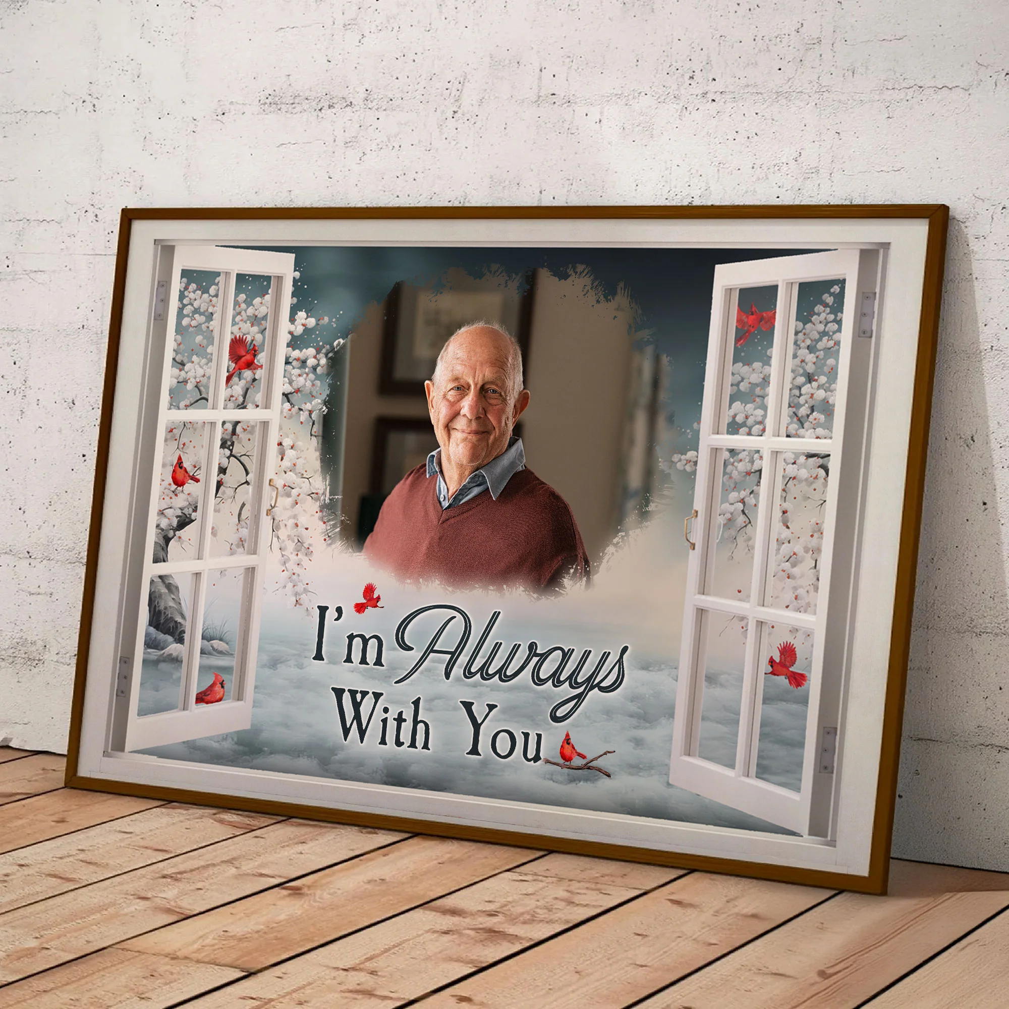 I'm Always With You Memorial - Personalized Photo Wrapped Canvas - Image 10