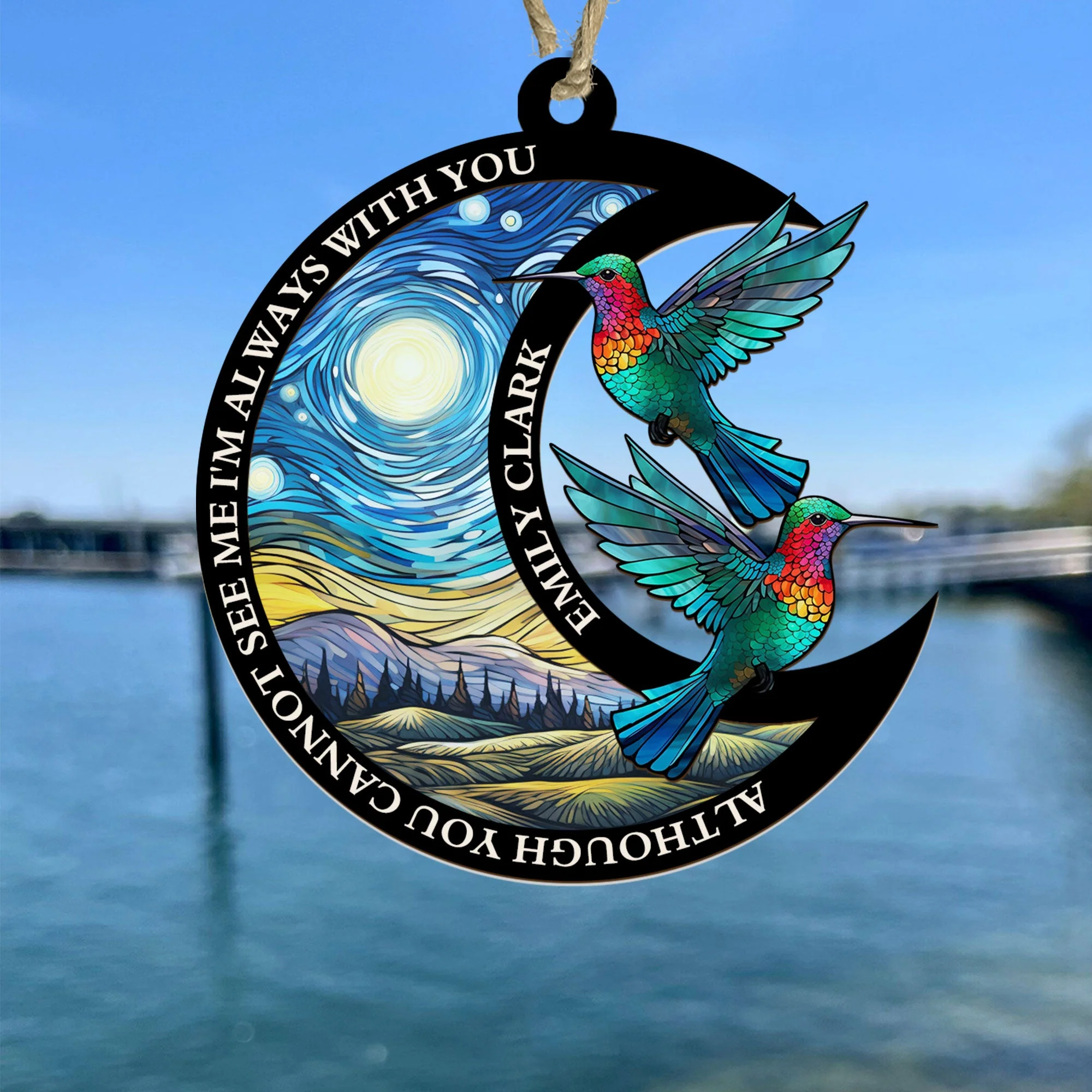 I'm Always With You New Version - Personalized Suncatcher Ornament - Image 4